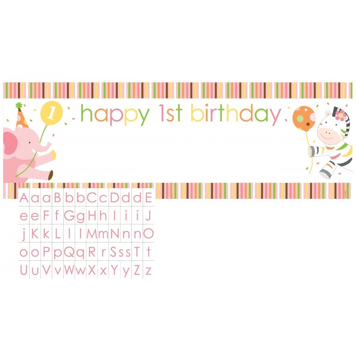 Sweet At One Girl Giant Party Banner