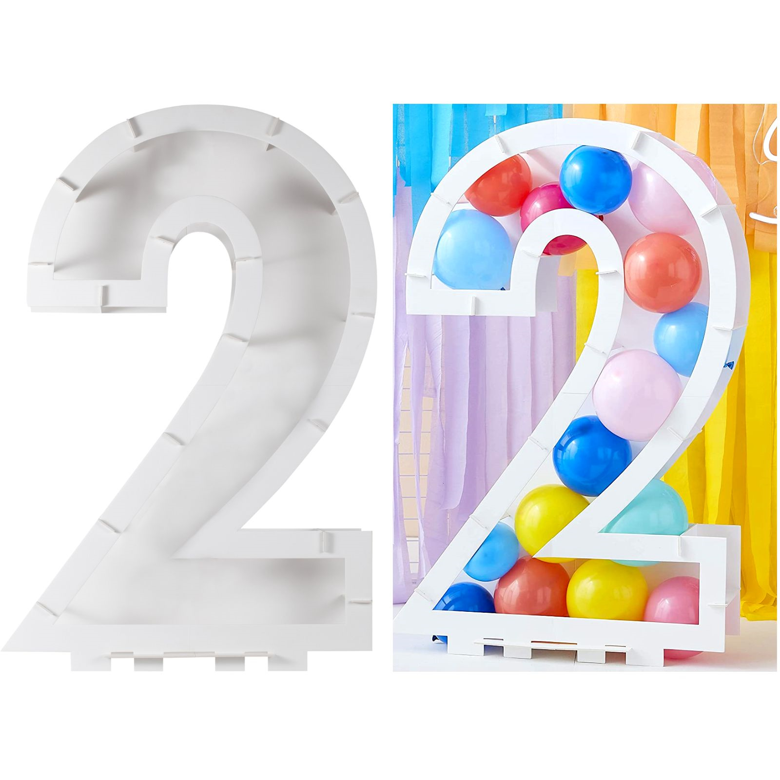 Ginger Ray Number 2 Balloon Mosaic Frame (85cm) 