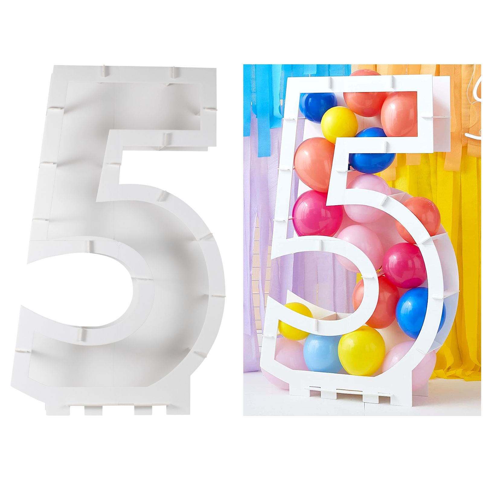 Ginger Ray Number 5 Balloon Mosaic Frame (85cm) 