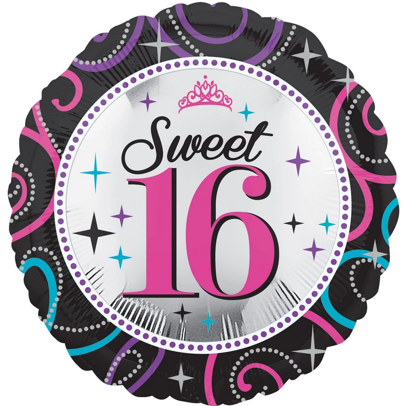 Sweet Sixteen 16th Helium Balloon