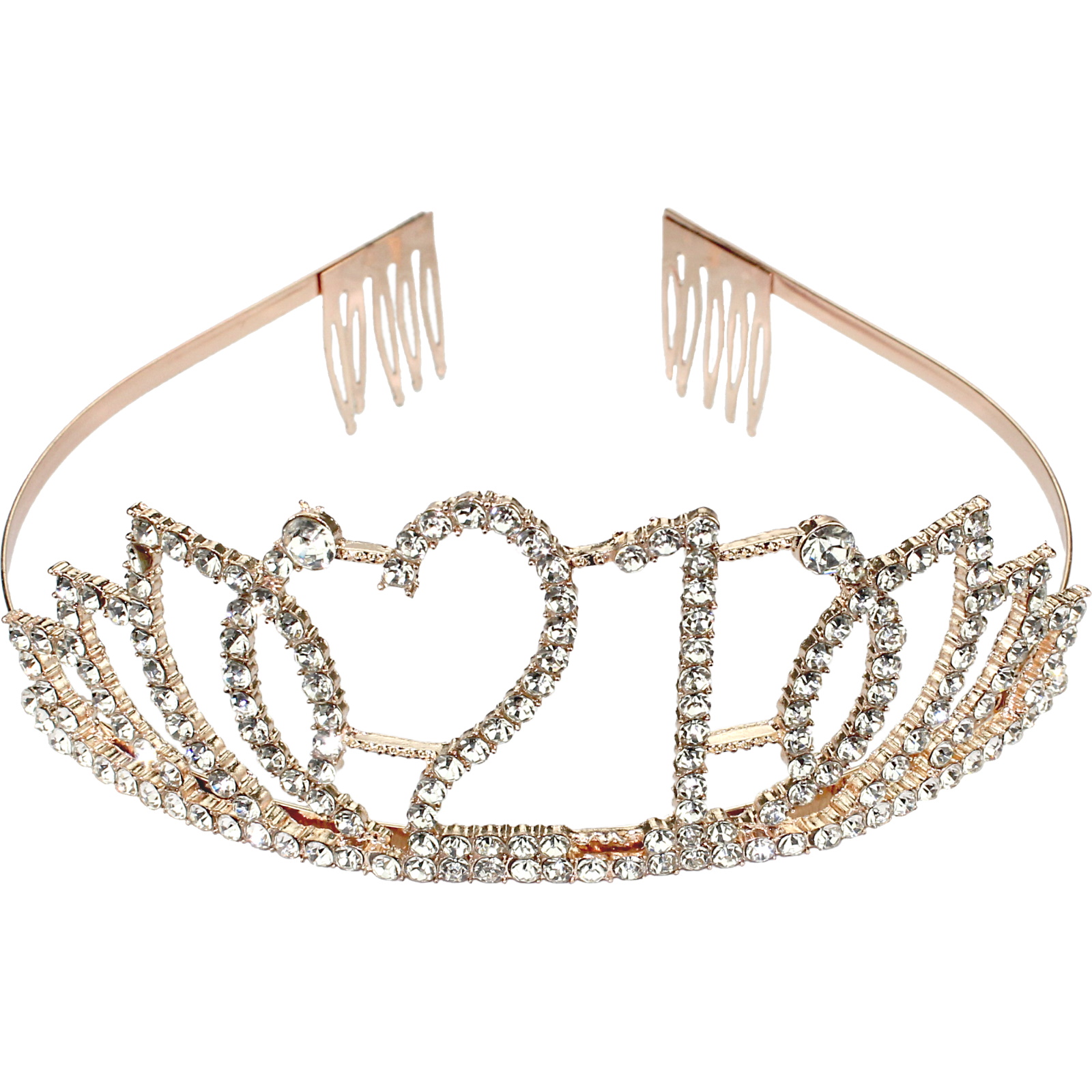 Rose Gold Diamante 21st Birthday Tiara