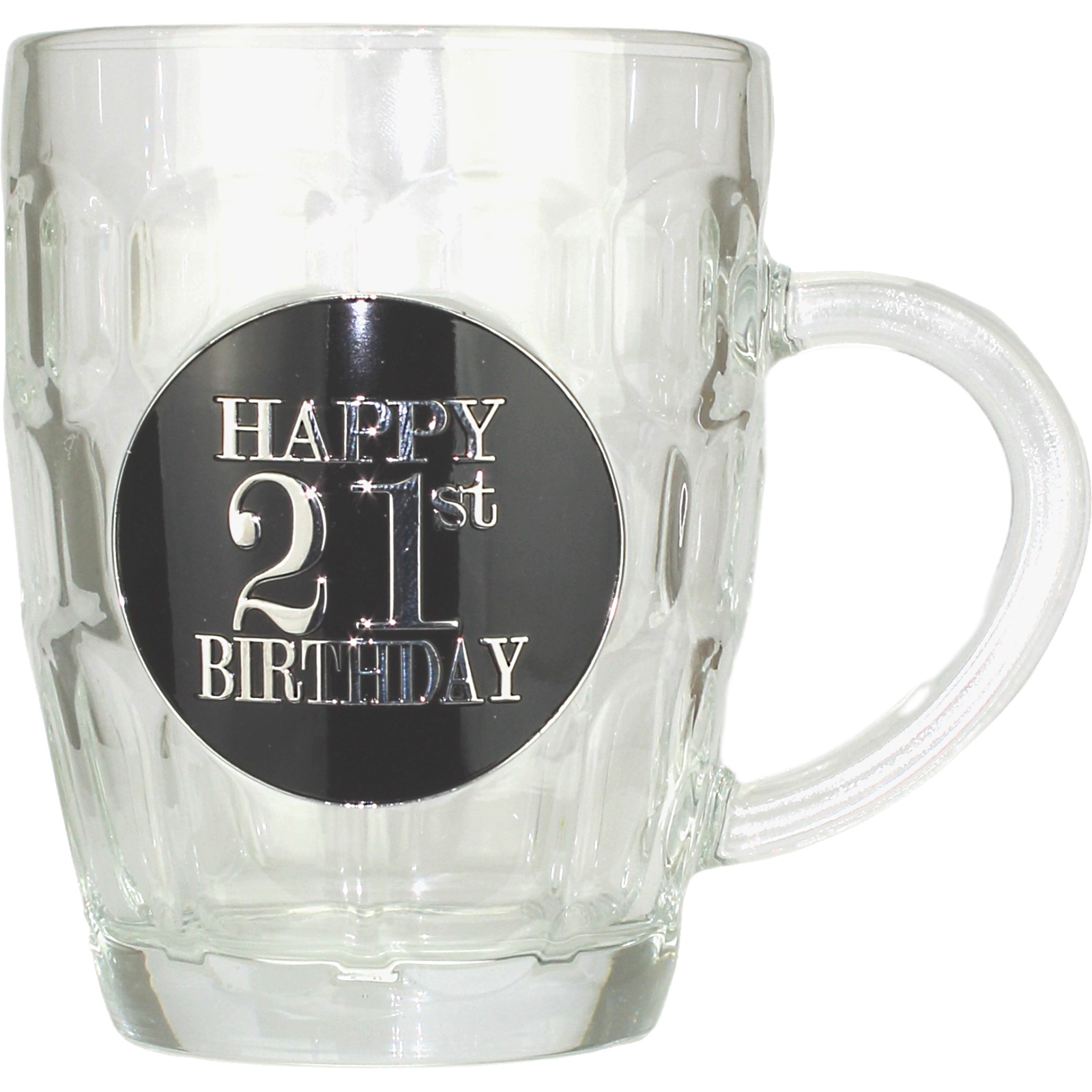 21st Birthday Badged Dimple Stein 