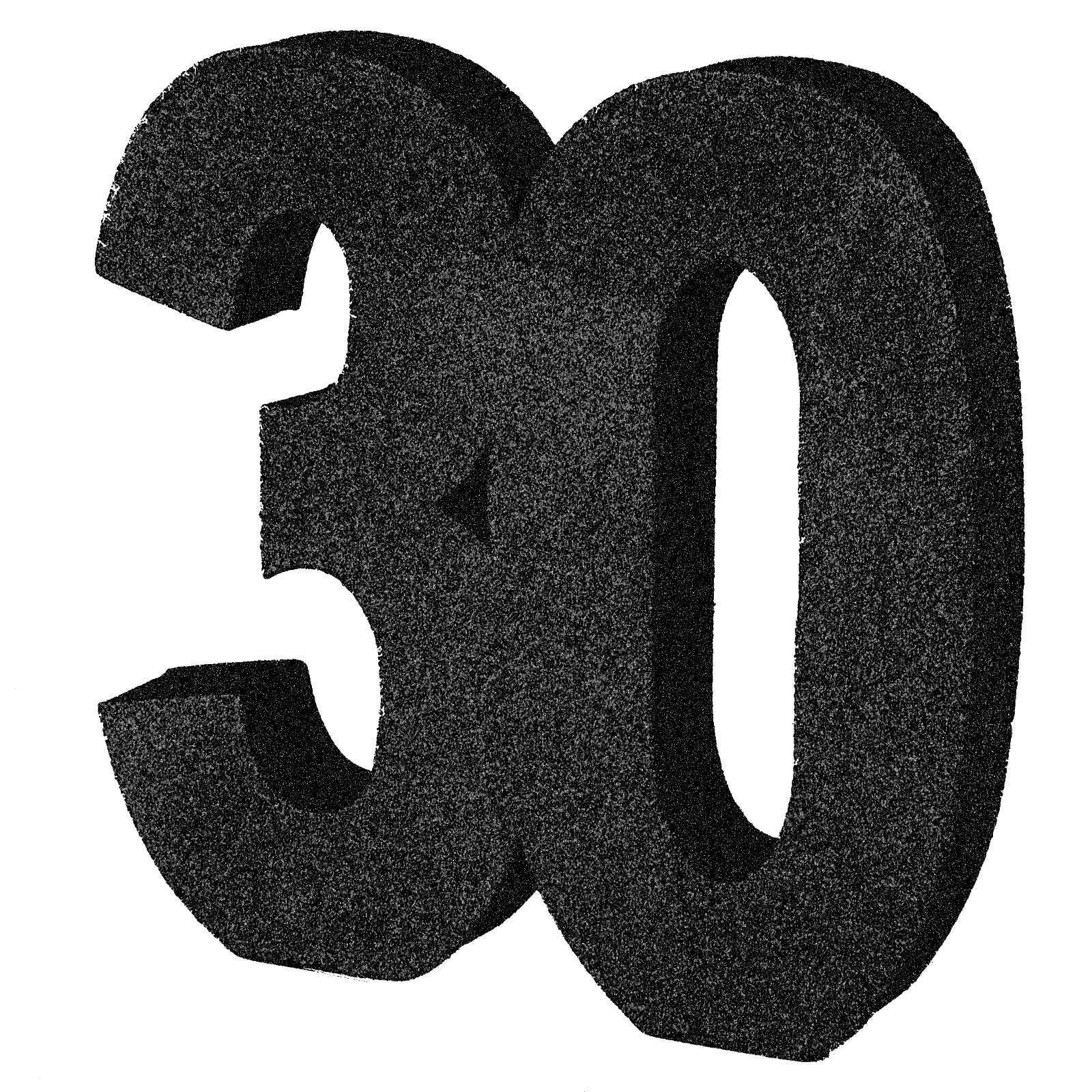 Black Foam Glitter 30 Decoration