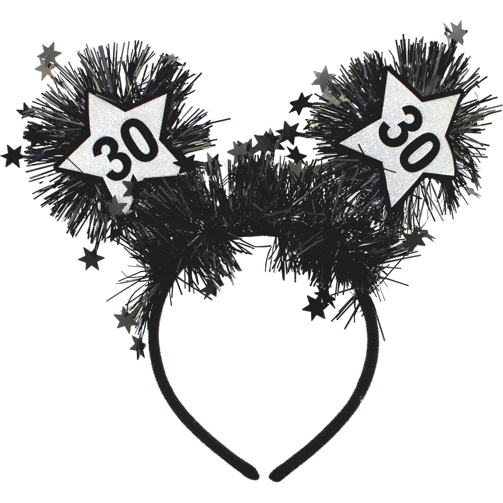 Black & Silver 30 Headbopper Headband