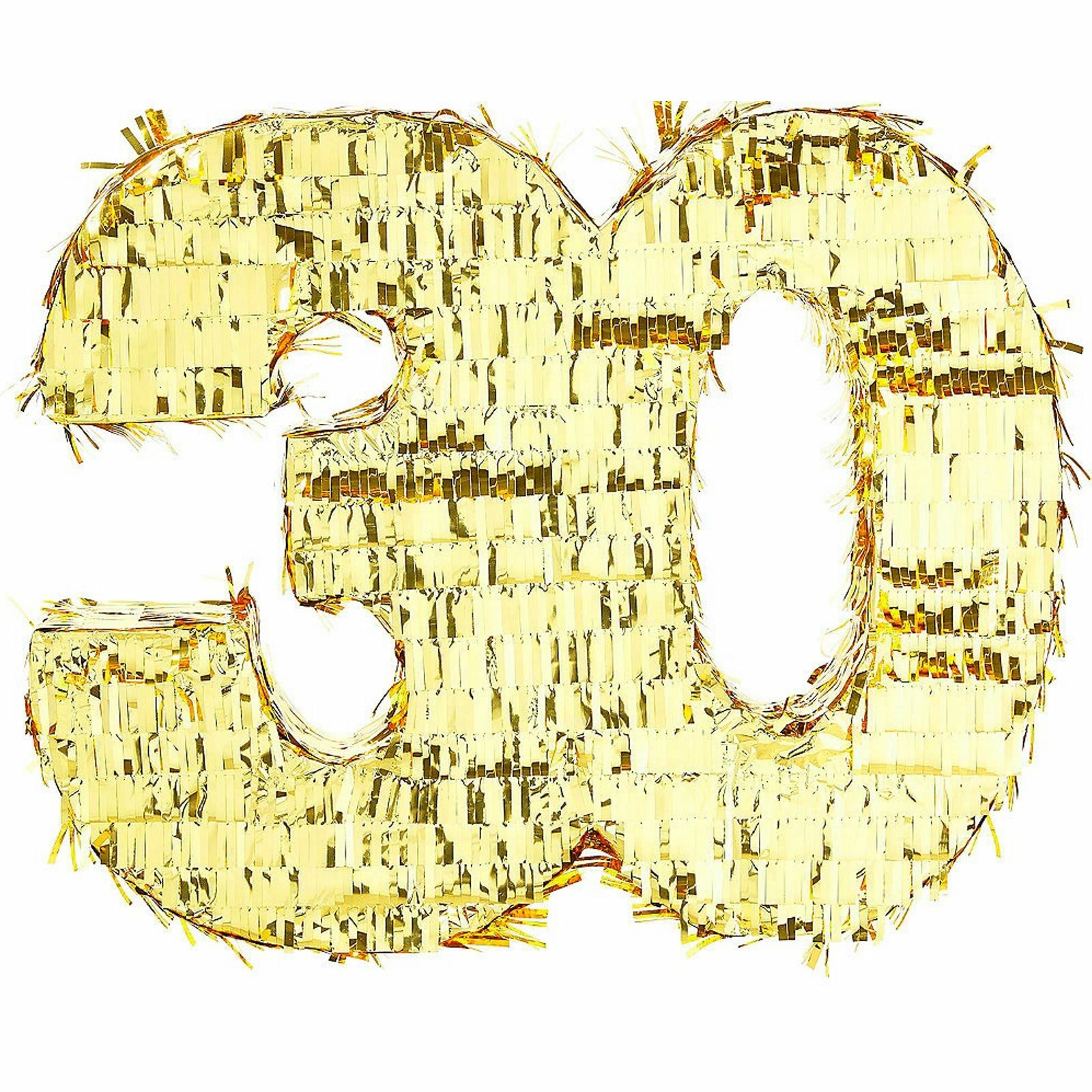 Number 30 Gold Foil Pinata 