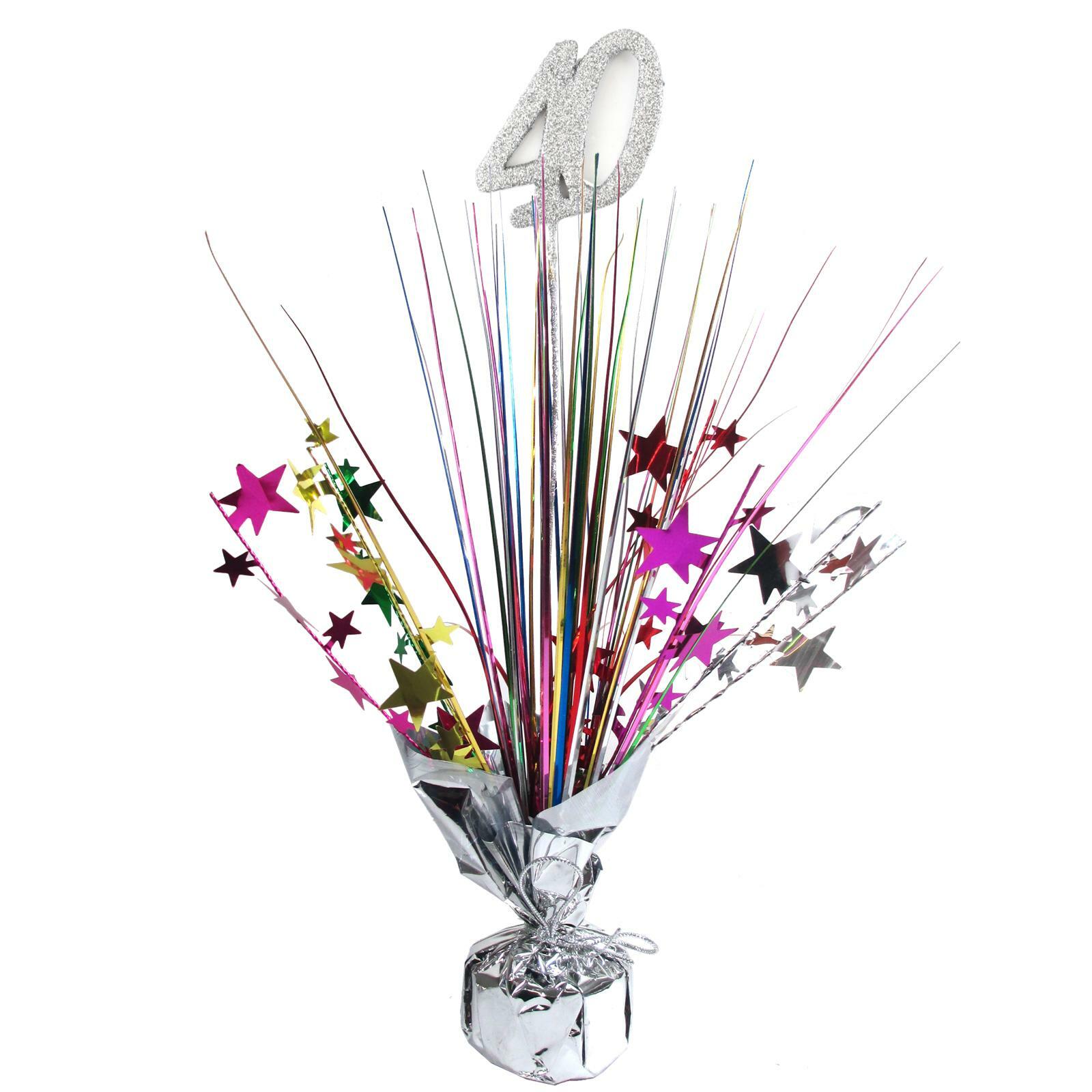 40th Birthday Table Centrepiece