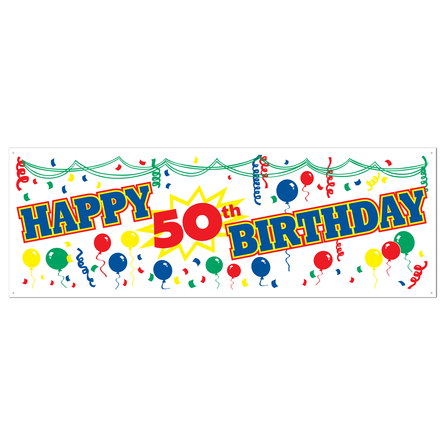 Happy 50th Birthday Banner