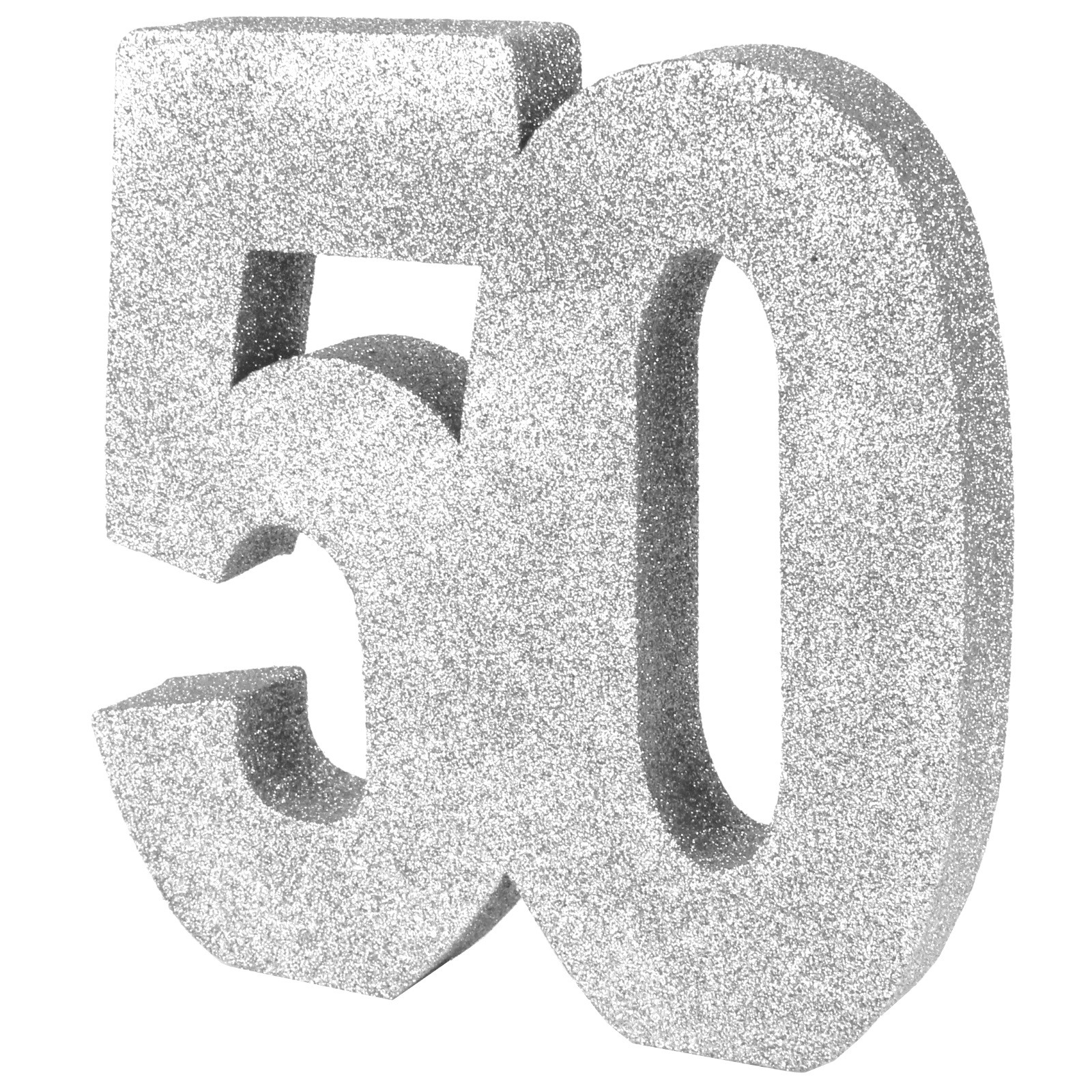 Silver Foam Glitter 50 Decoration