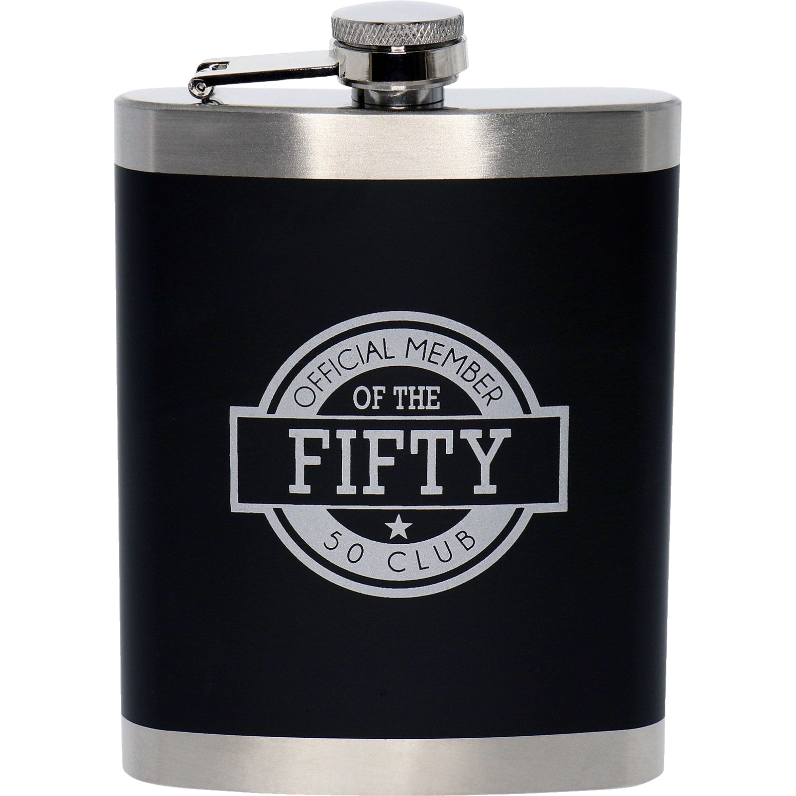 50 Club Stainless Steel Hip Flask