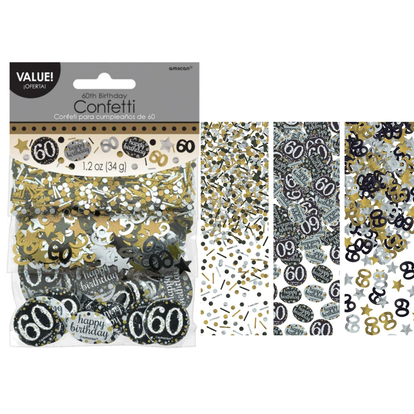 Sparkling Celebration 60th Birthday Confetti/Table Scatters