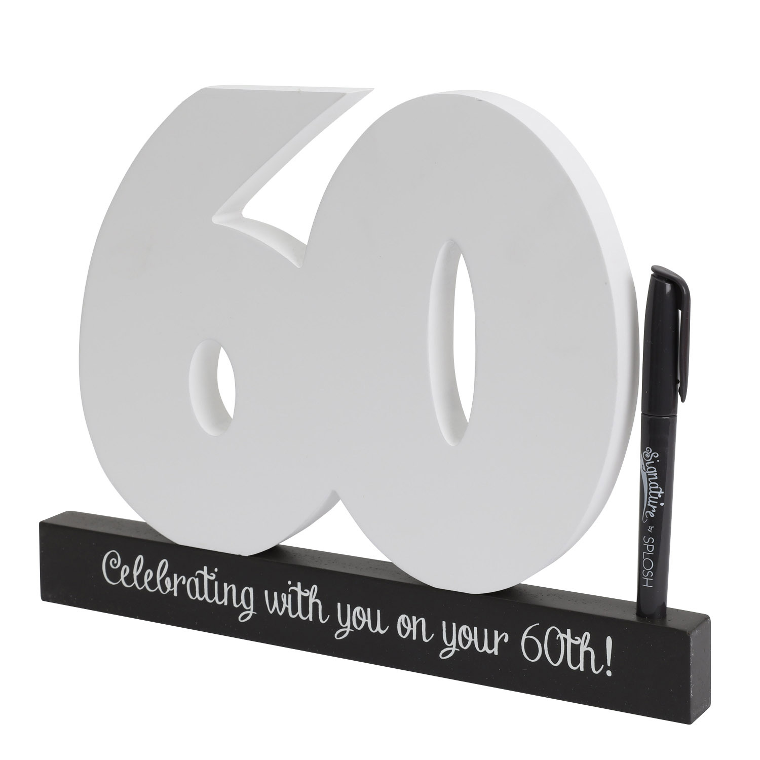 60th Birthday Signature Number