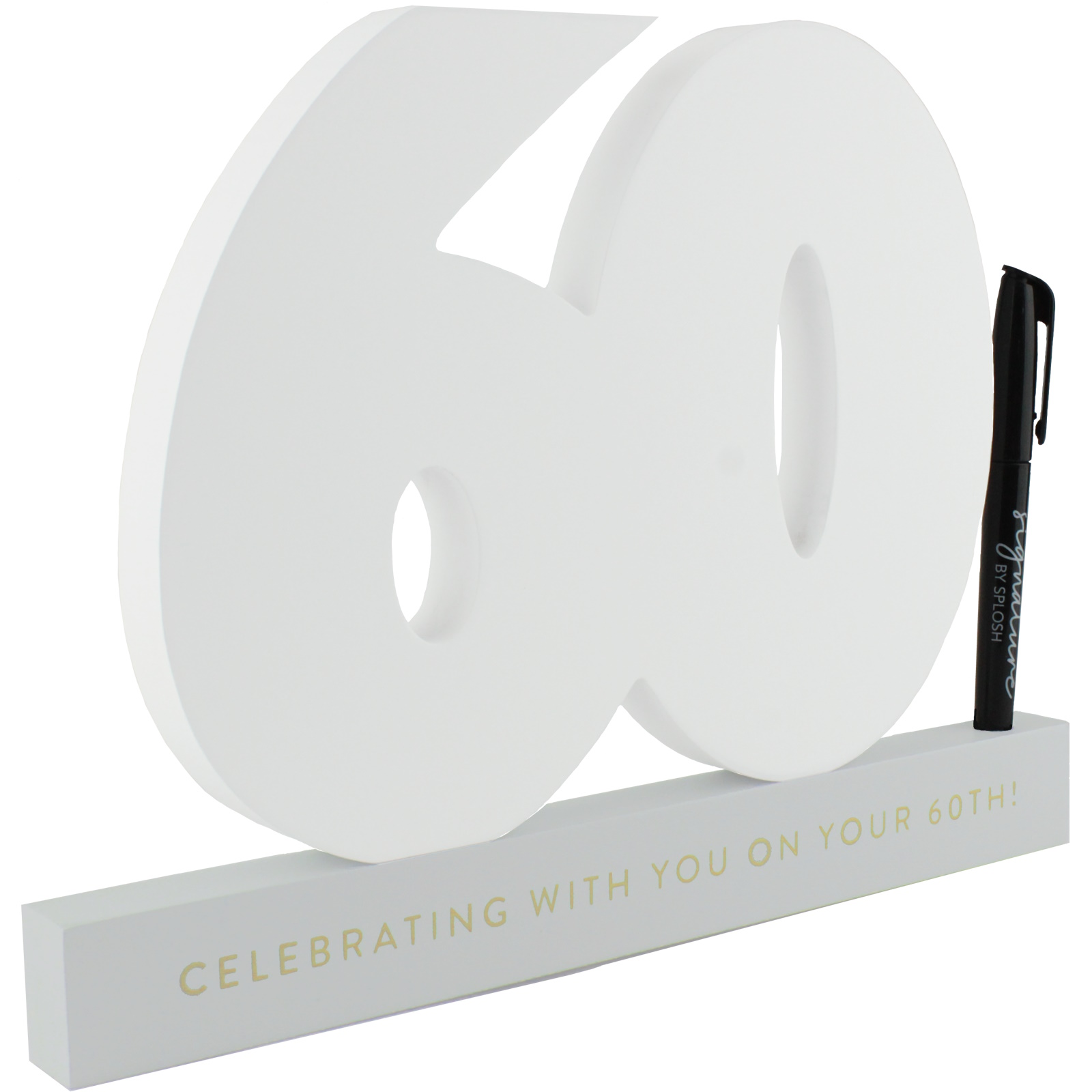 60th Birthday Signature Number