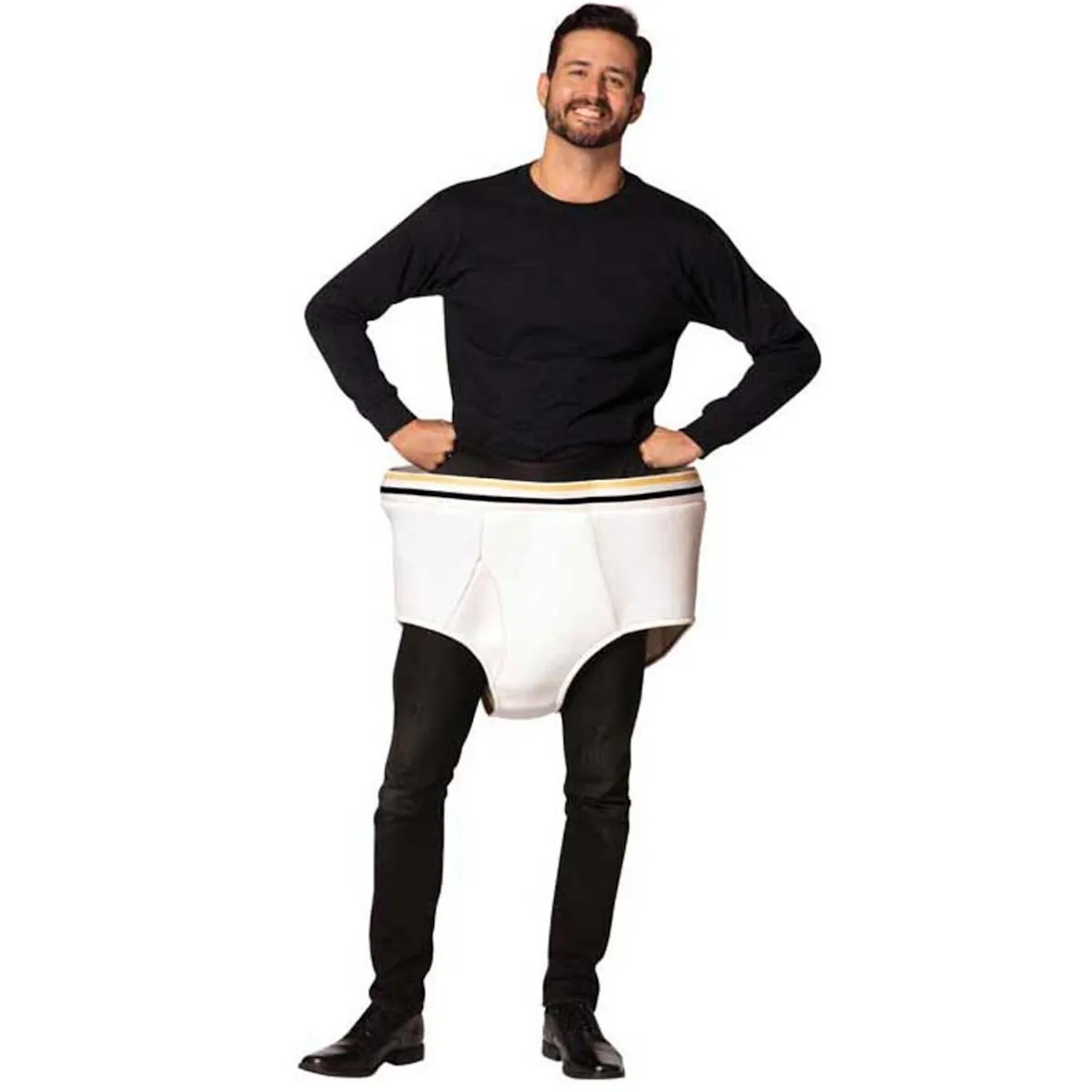 Adult Tighty Whities Underwear Costume Standard One Size 