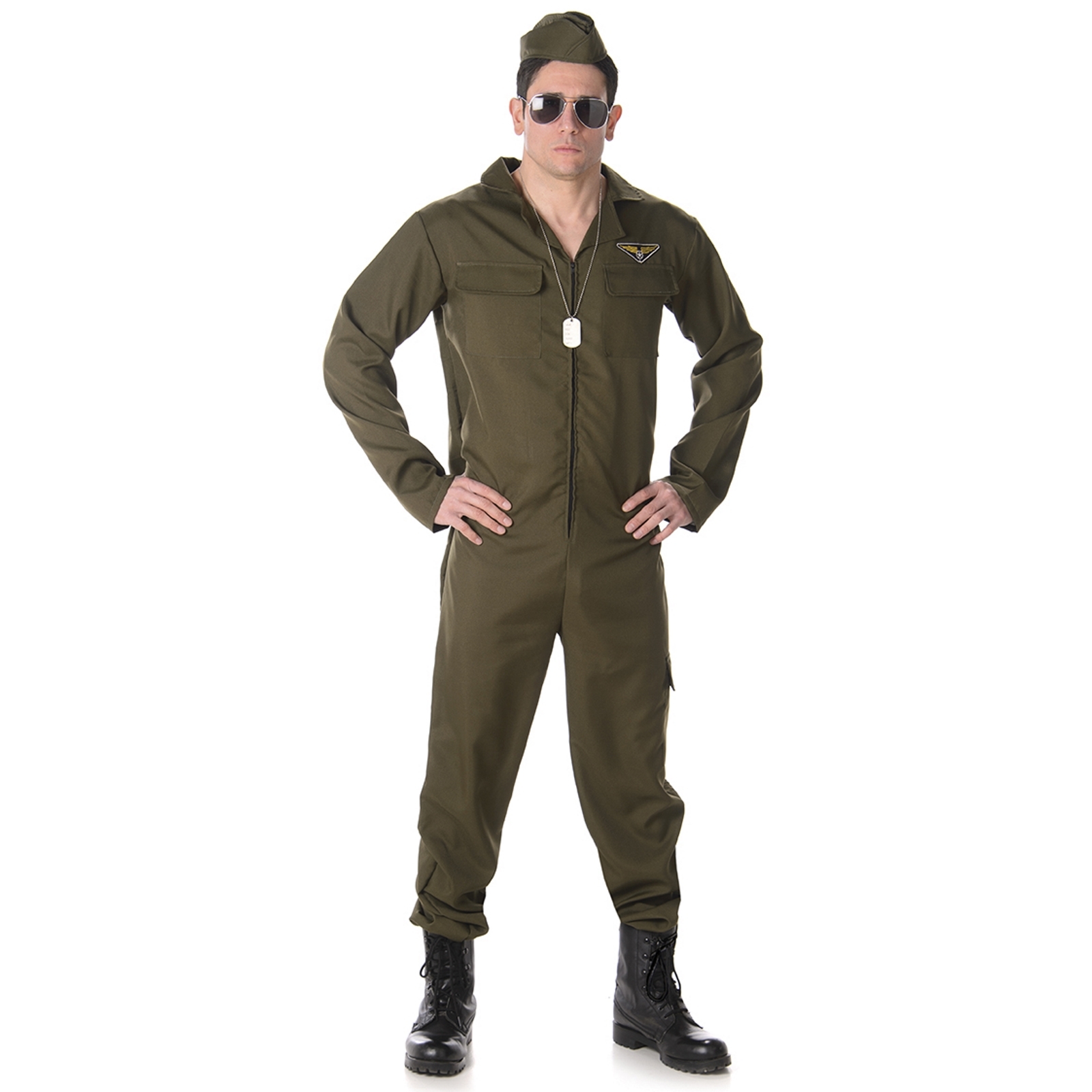 Fighter Pilot Mens Costume Extra Large