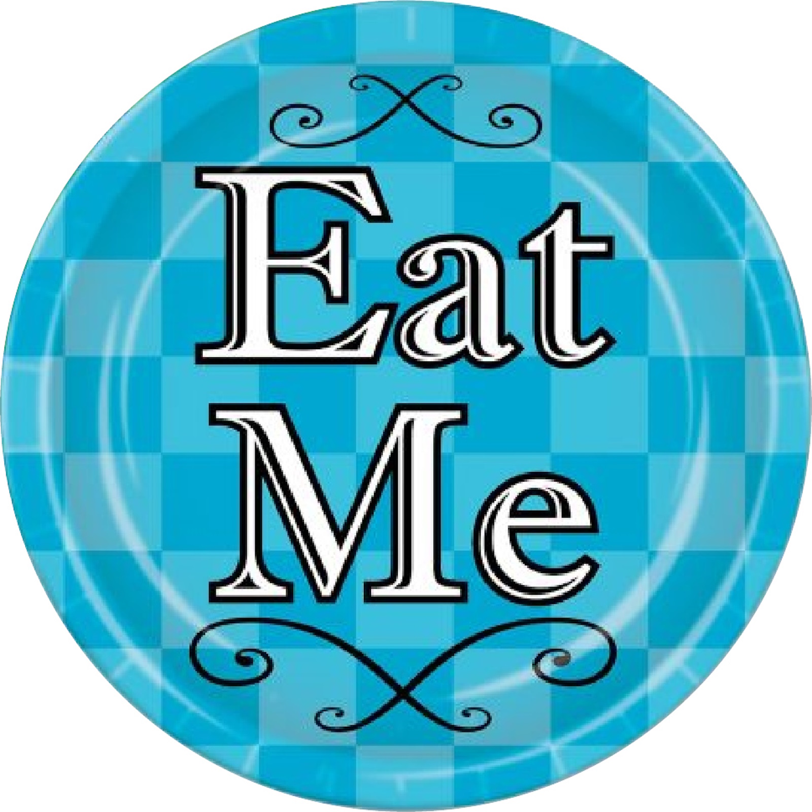 Alice In Wonderland Eat Me Large Paper Plates (Pack of 8) 