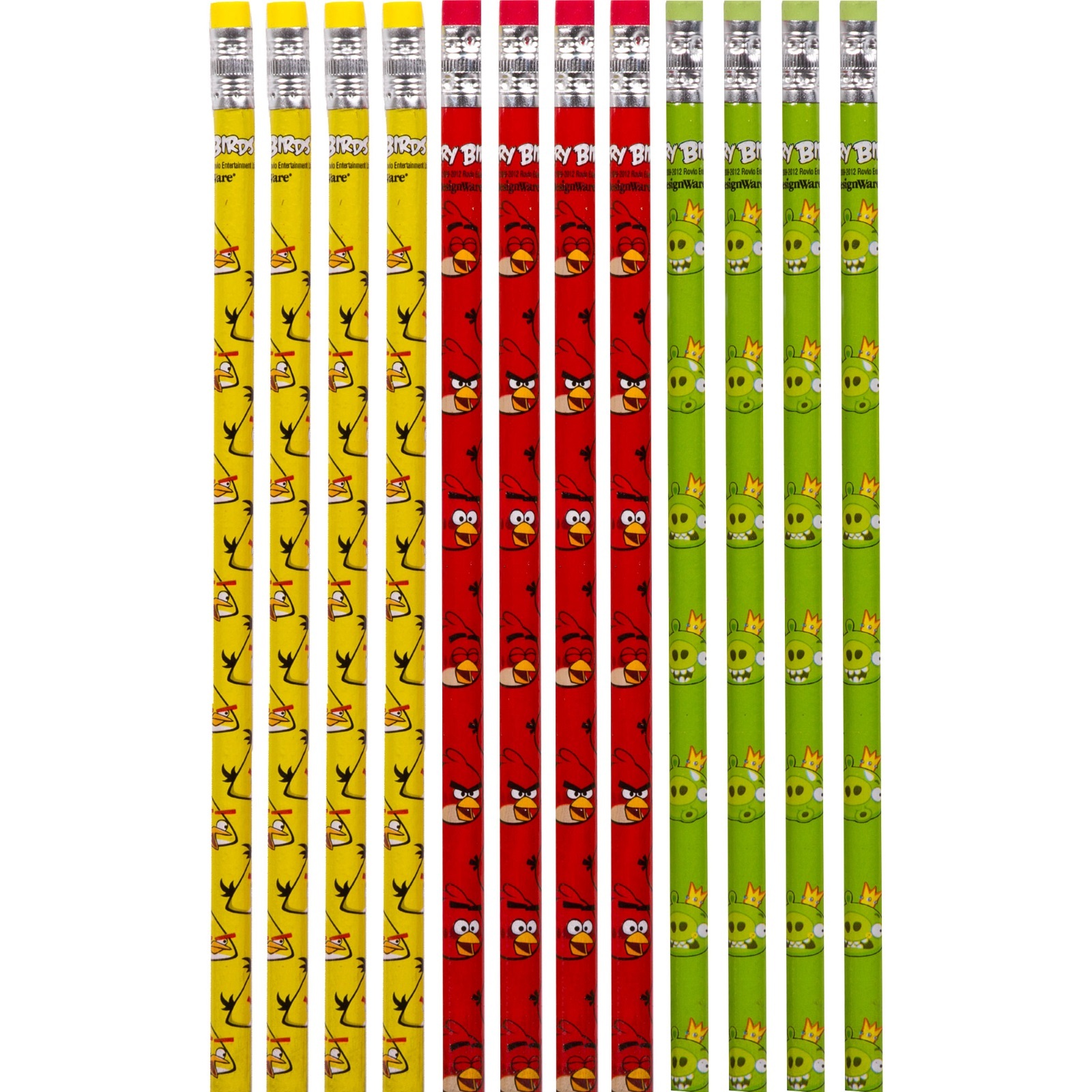 Angry Birds Pencils (Pack of 12)