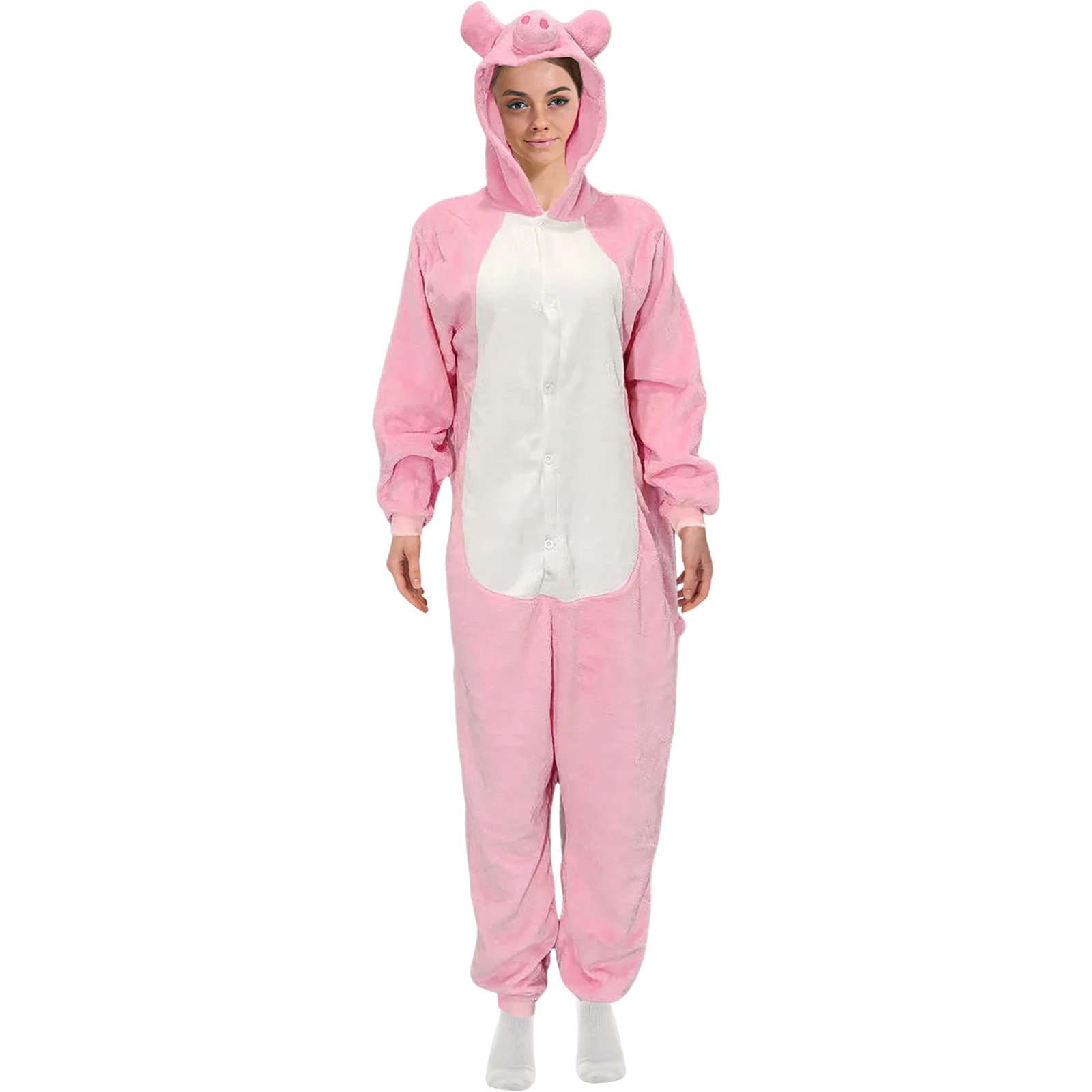 Adult Pink Pig Costume 