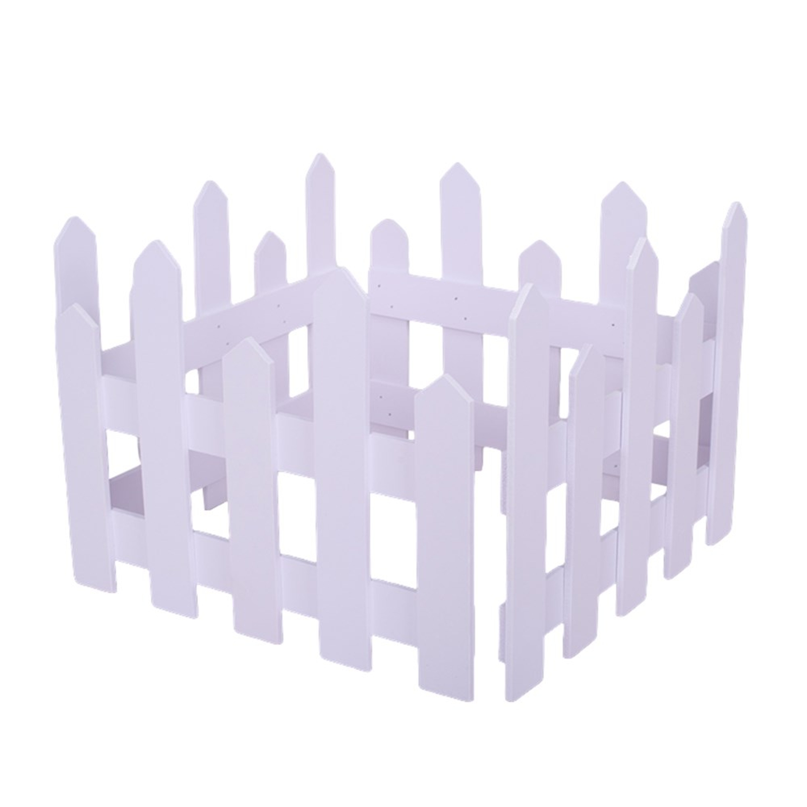 White Wooden Picket Fence Decoration 1.2m