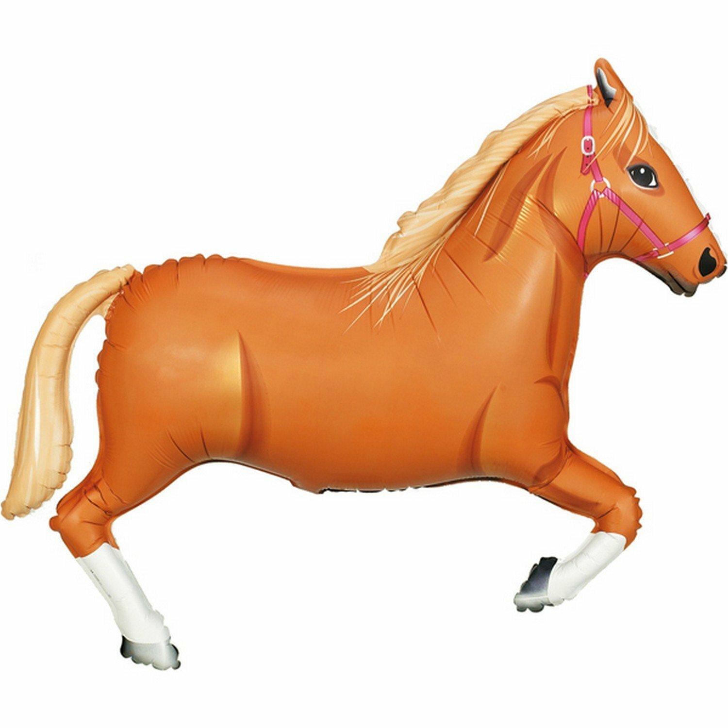 Tan Horse Supershape Jumbo Helium Balloon 109cm