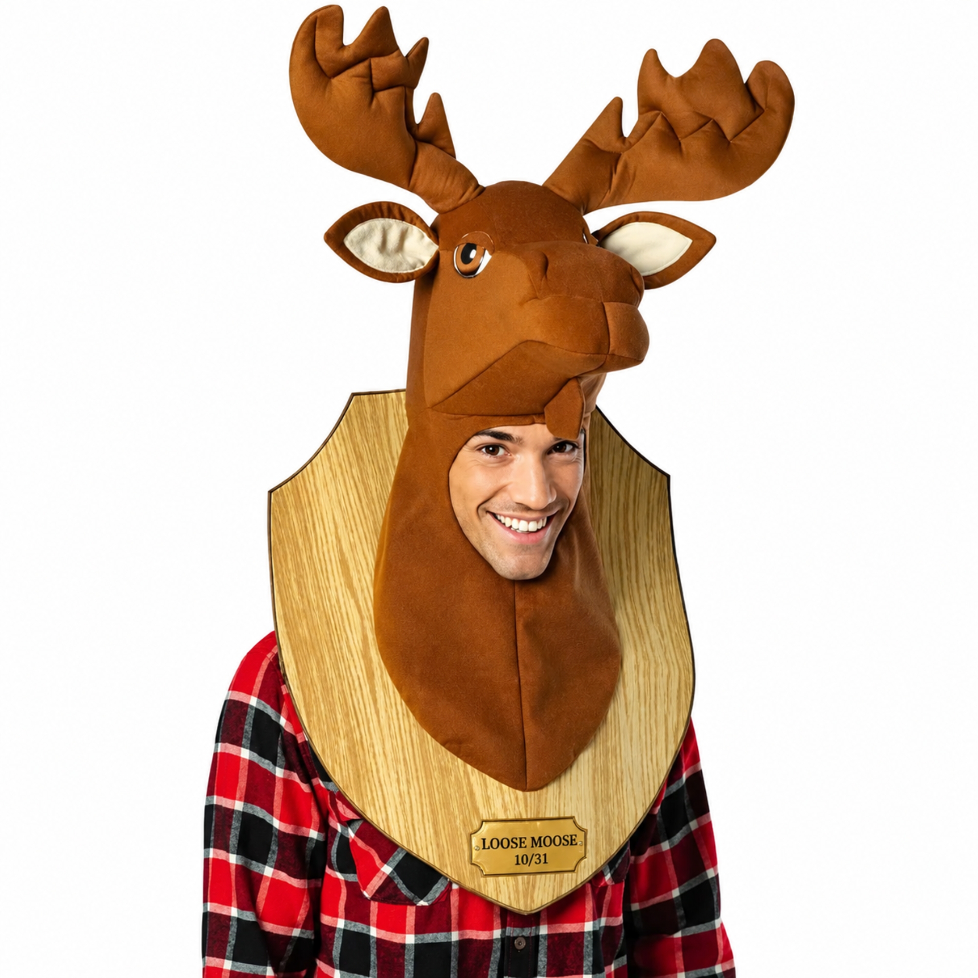 Adult Loose Moose Trophy Head Costume Hat