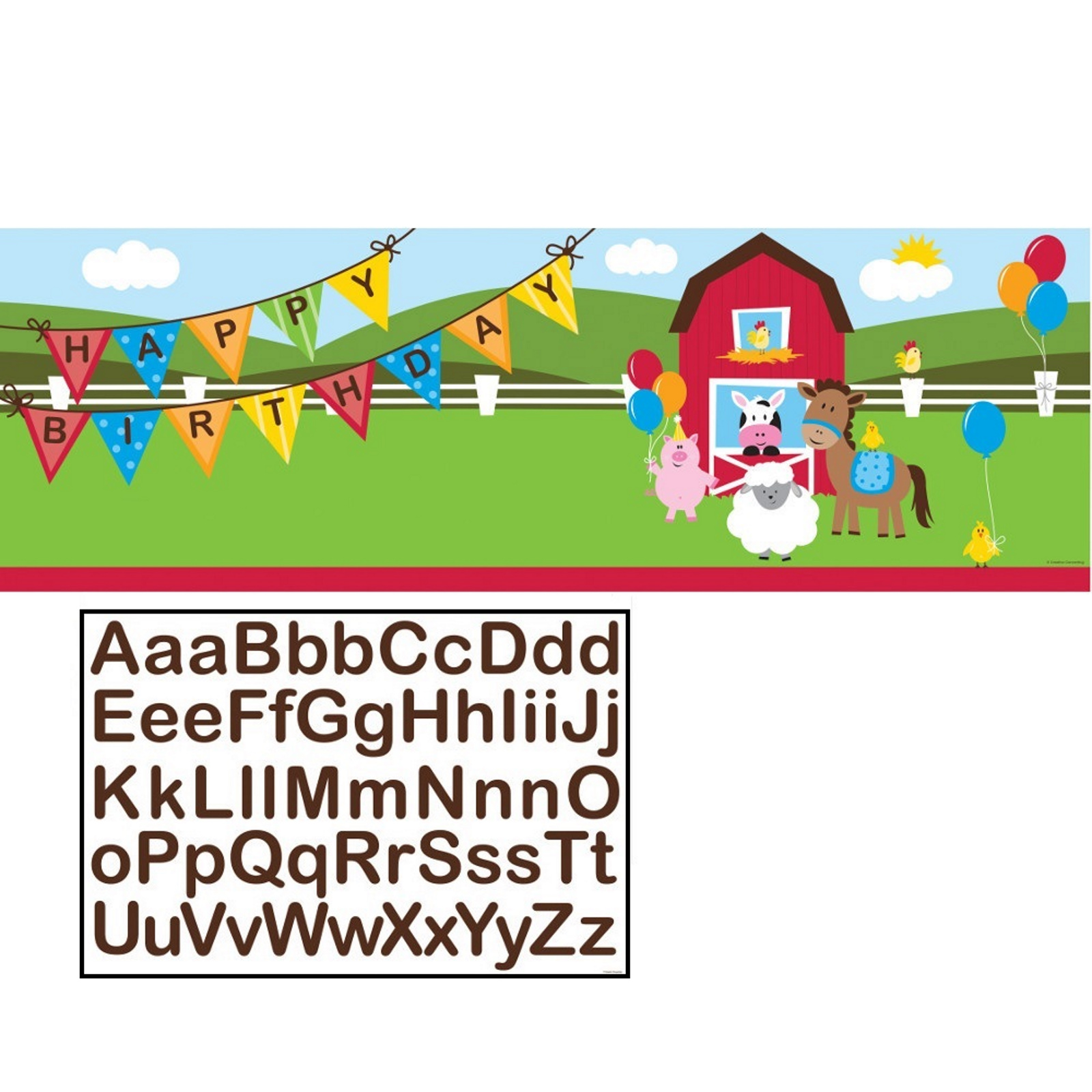 Farmhouse Fun Giant Personalised Banner