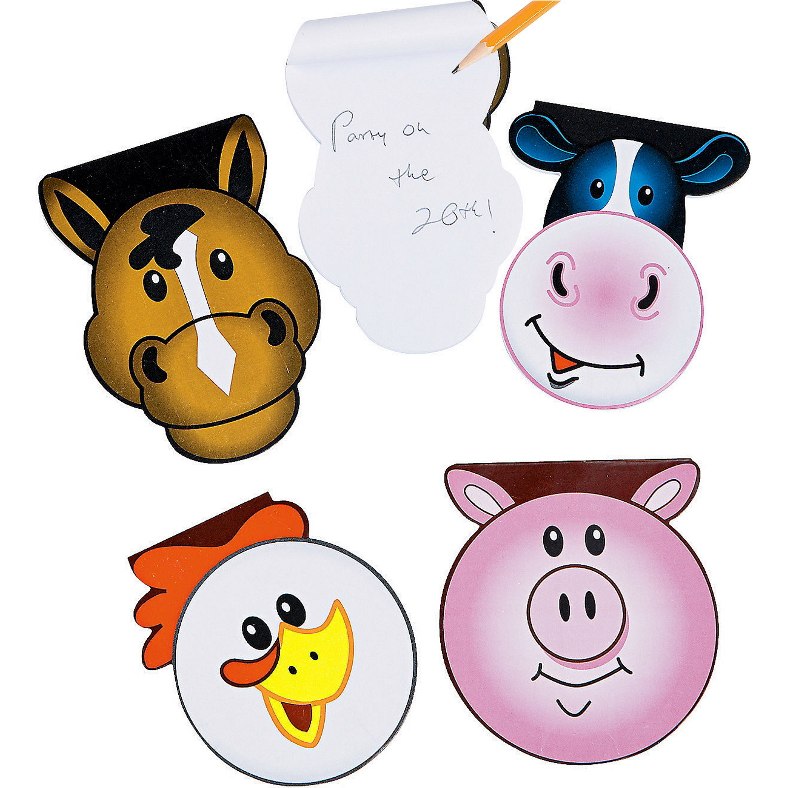 Barn Animal Notepads (Pack of 24)