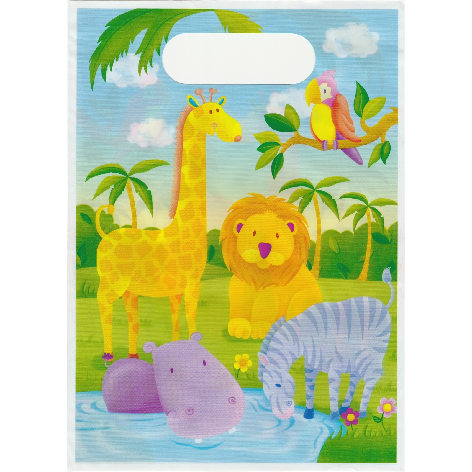 Zoo Animals Lolly/Treat Bags (Pack of 10)