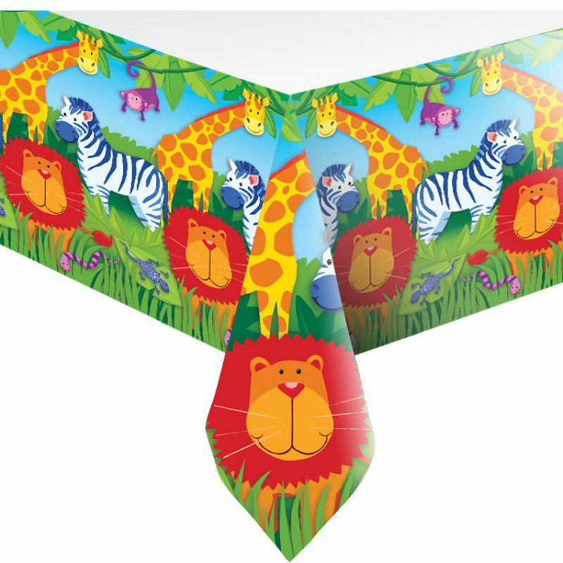 Jungle Animals Paper Tablecloth