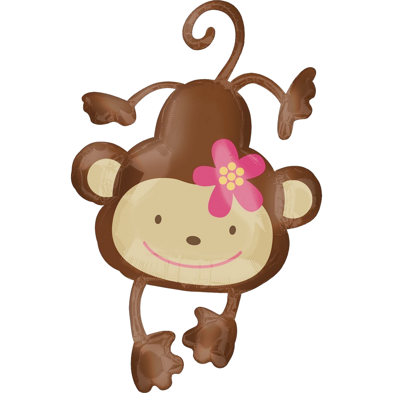 Monkey Love Supershape Helium Balloon 102cm 