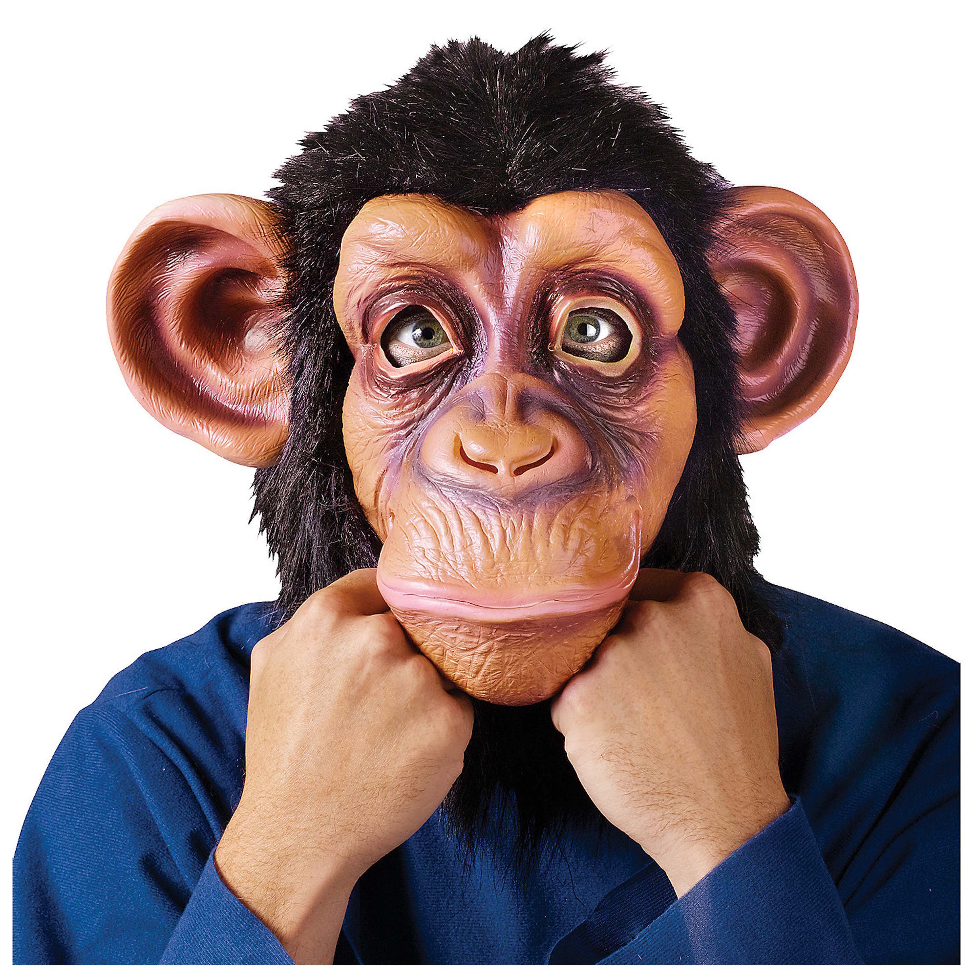 Adult Comical Chimp Latex Mask 