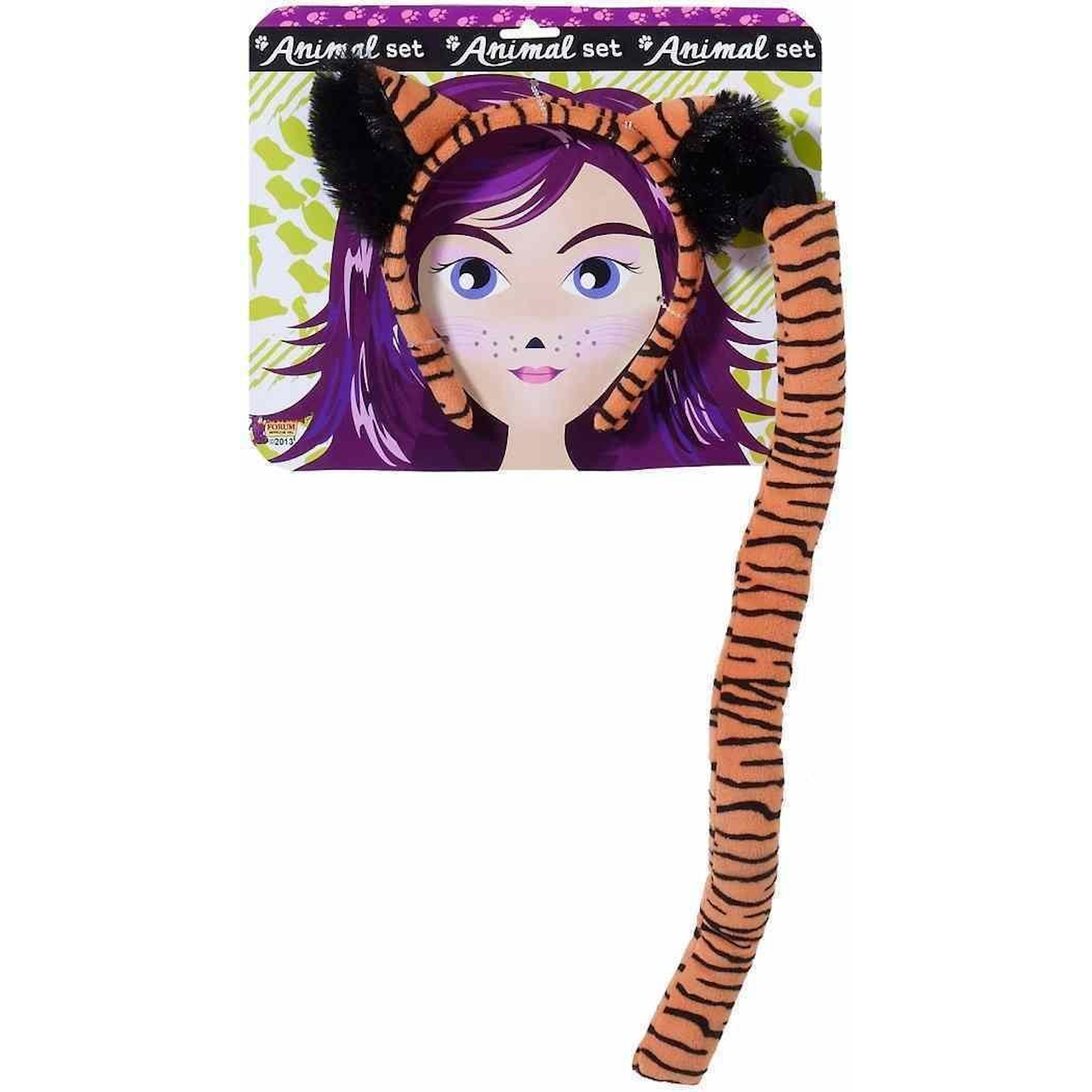 Tiger With Tail Adult Costume Kit