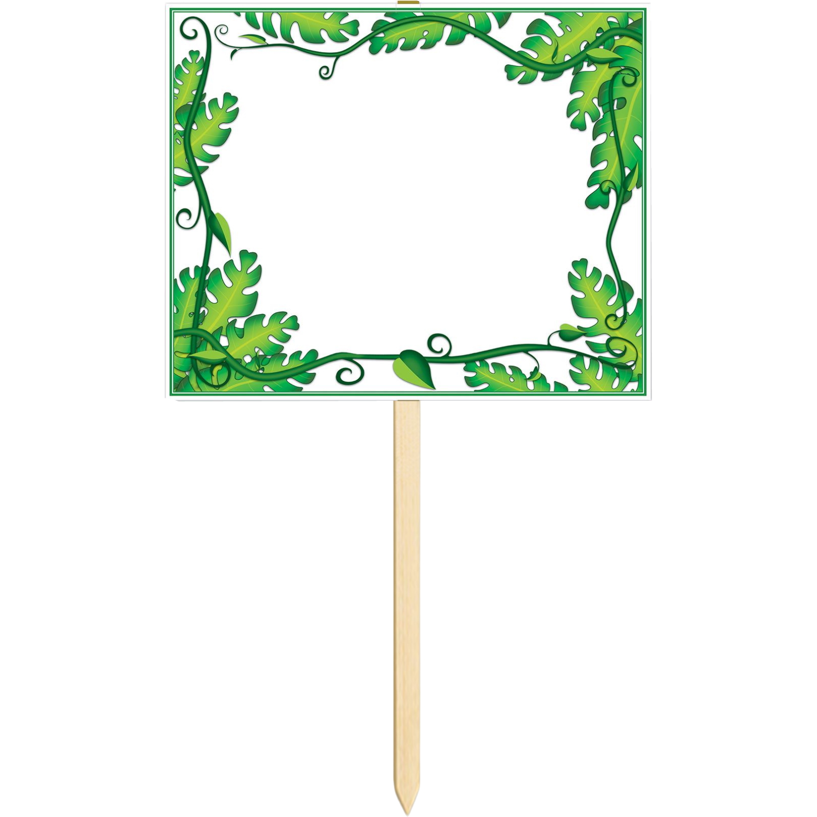 Green Jungle Leaf & Vine Customisable Yard Sign