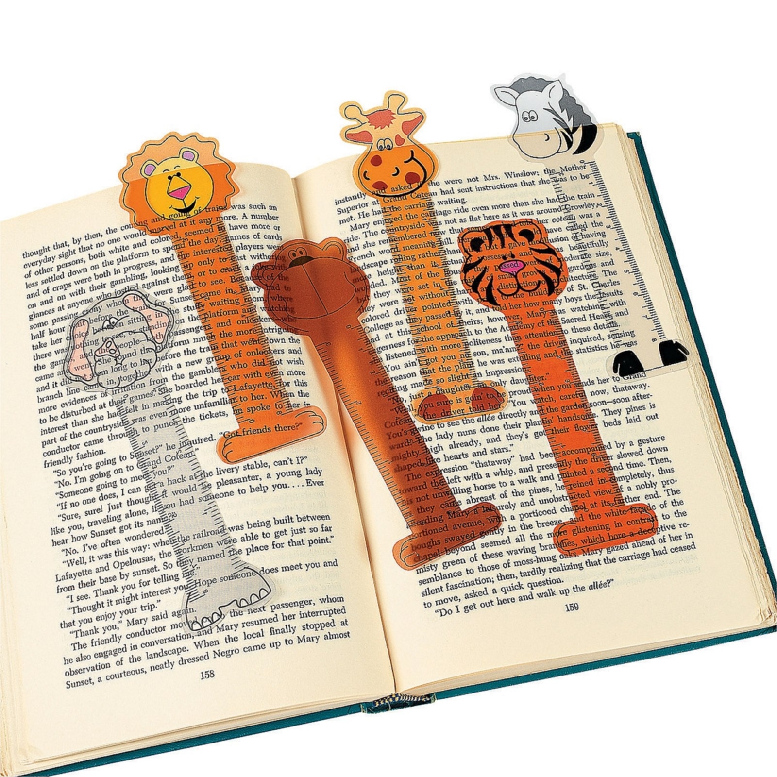 Zoo Animal Ruler Bookmarks (Pack of 48) 