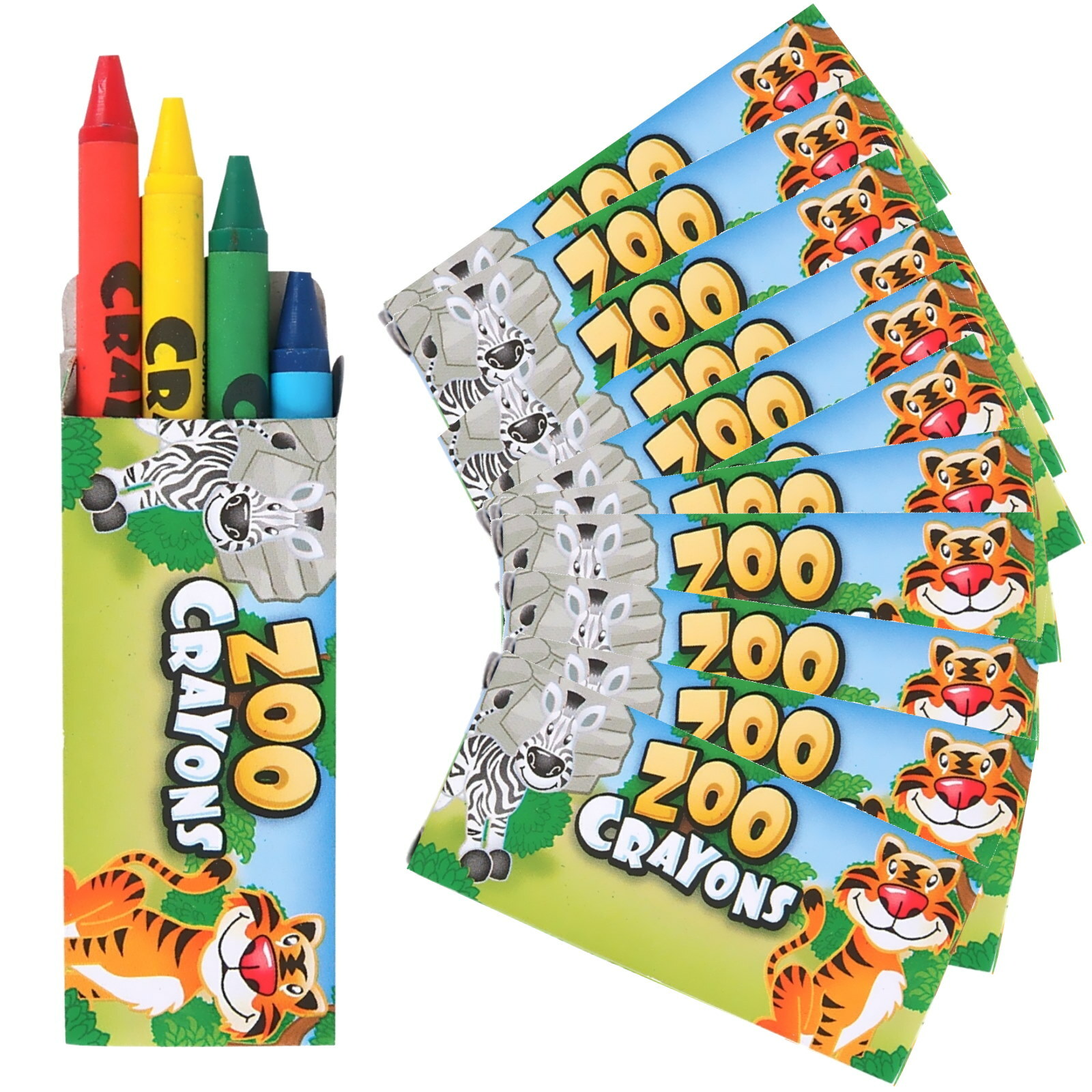 Zoo Animal Mini Crayons (Pack of 12)