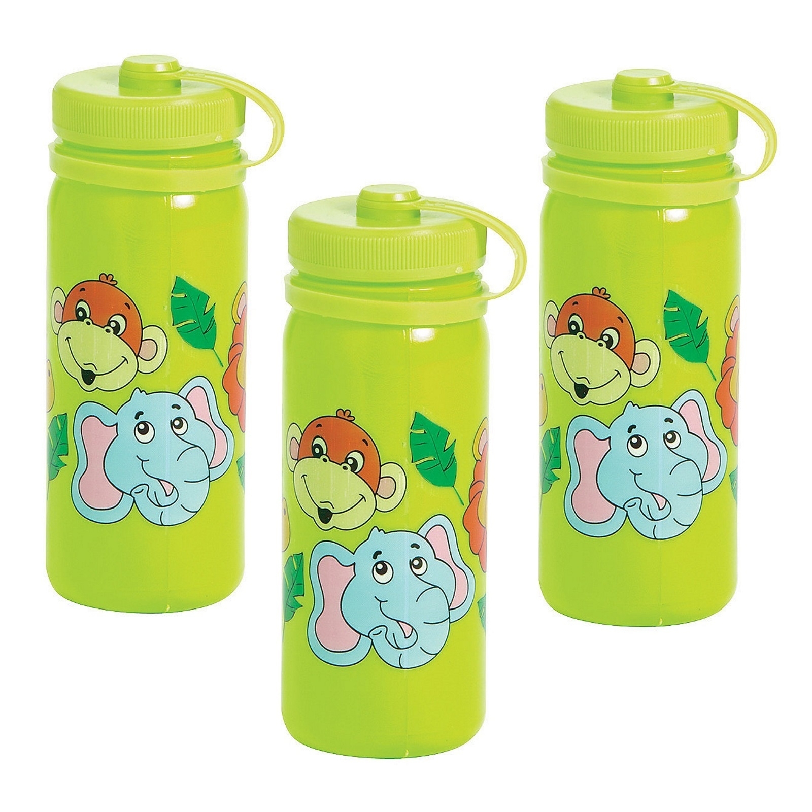 Zoo Animals Mini Drink Bottles (Pack of 12)