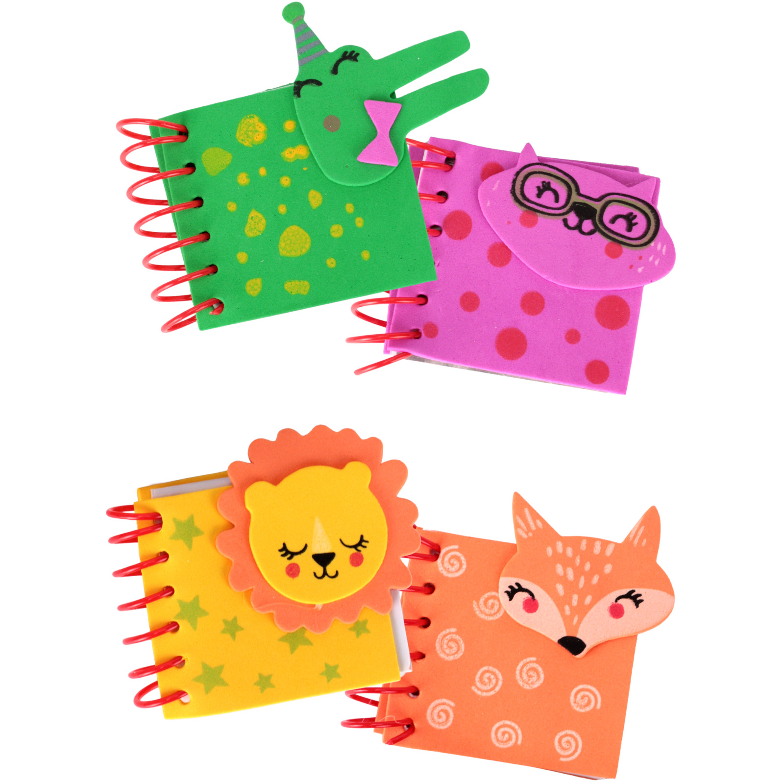 2 Mini Animal Character Notepads (1 Pack Only) 