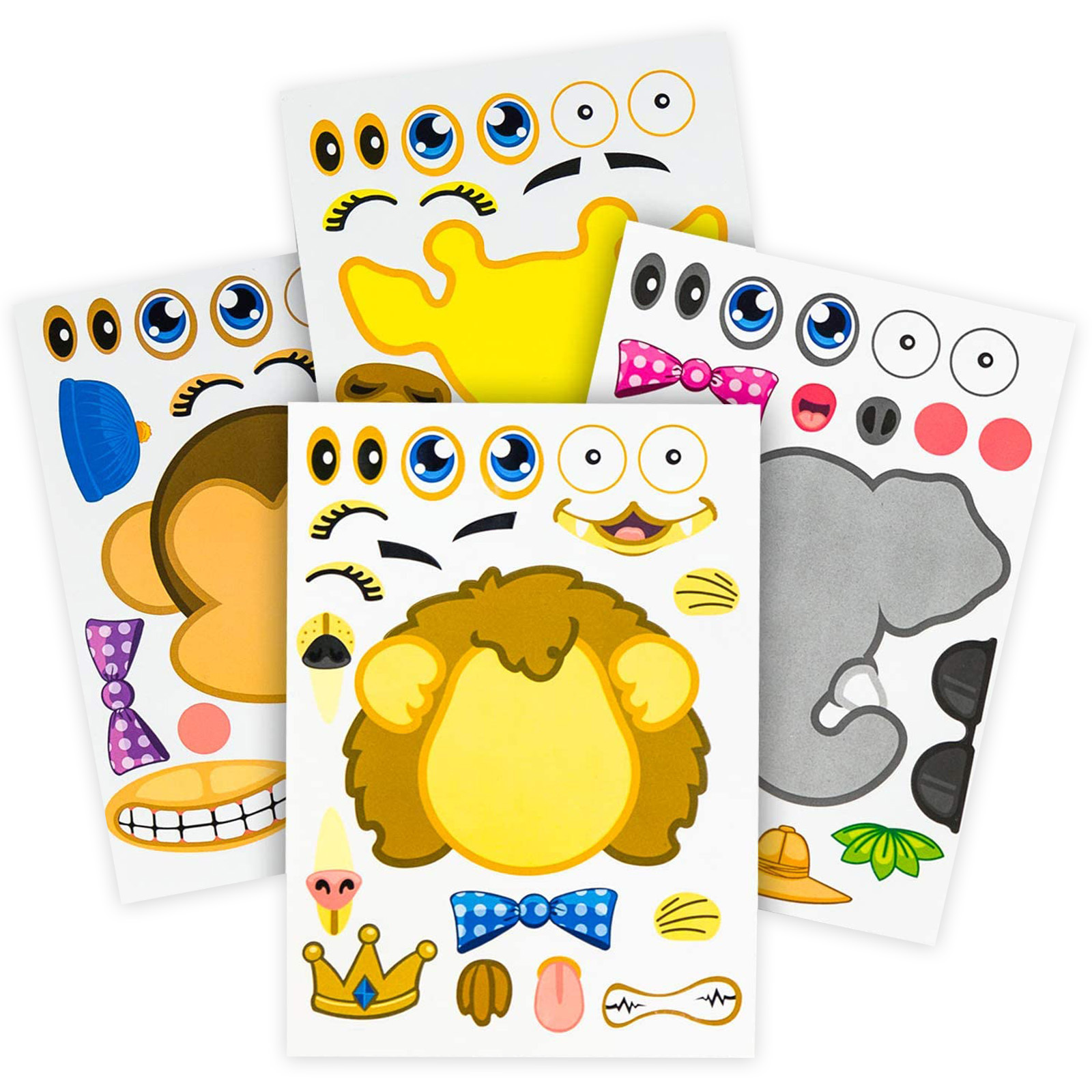 Create Your Own Zoo Animal Stickers (Set of 12)
