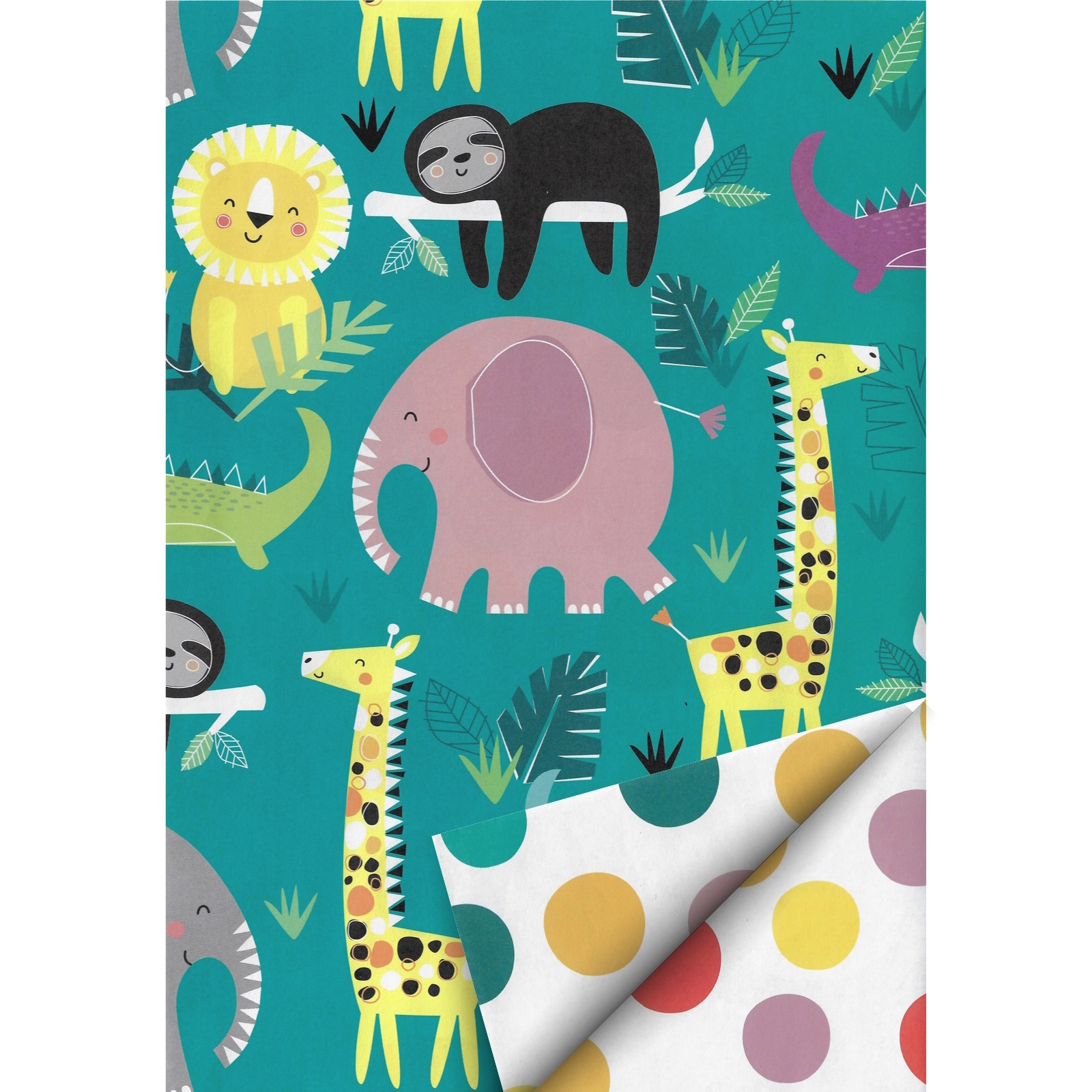 Jungle Buddies Wrapping Paper (1 Sheet)
