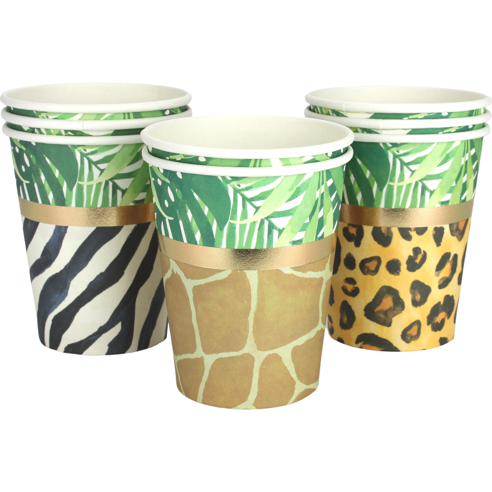 Sophisticated Safari Paper Cups (Pack of 8)