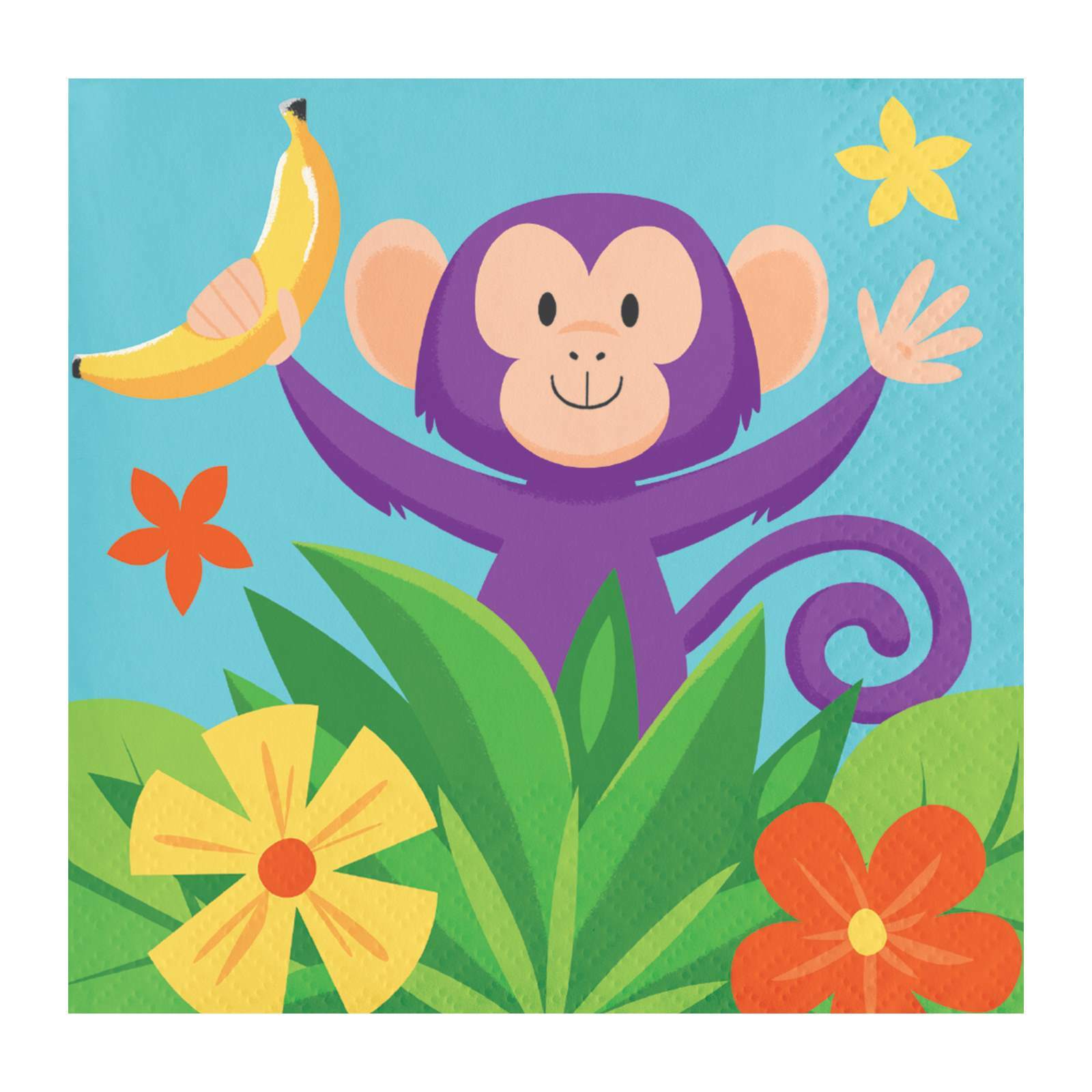 Jungle Safari Small Paper Napkins / Serviettes (Pack of 16)