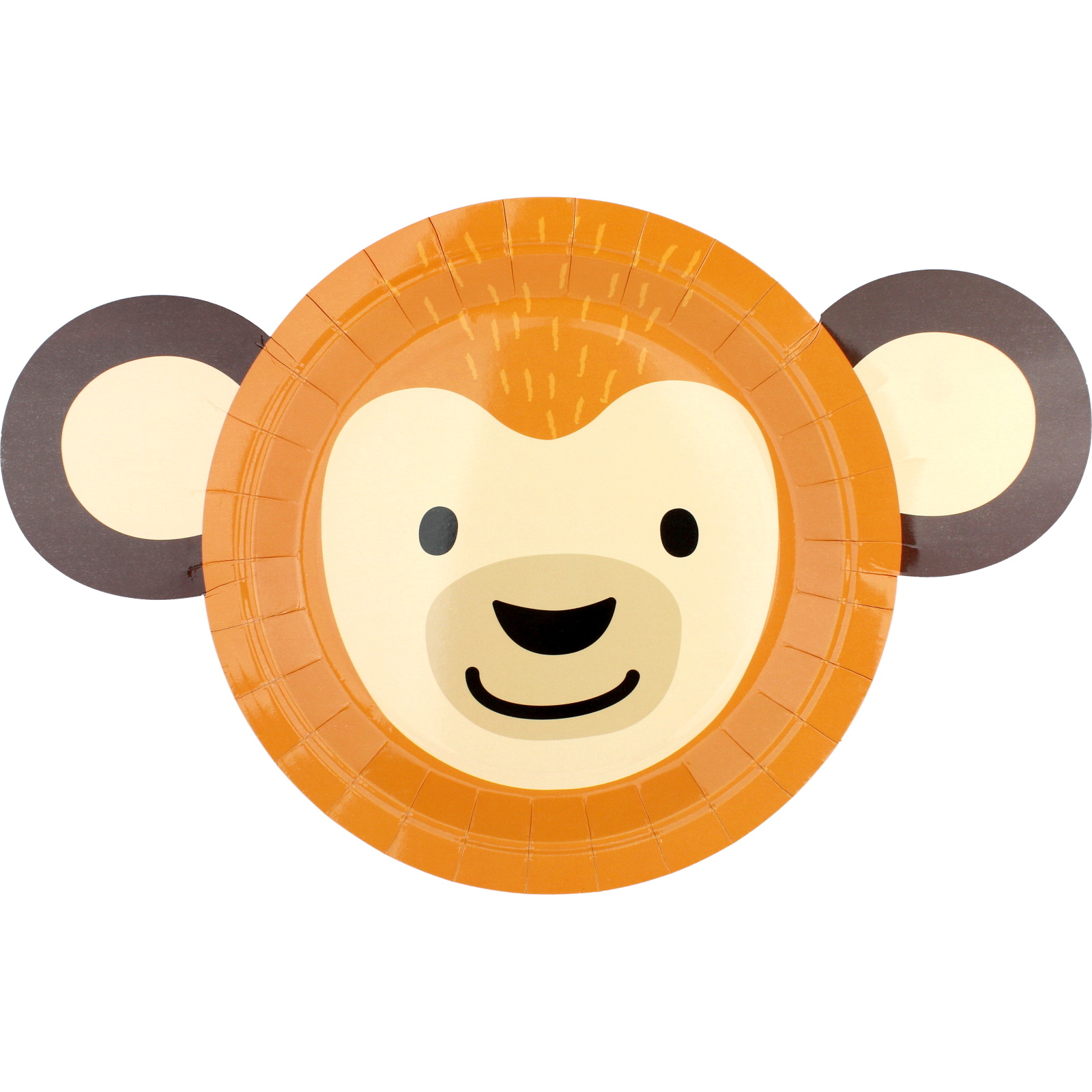 Wild Jungle Monkey Small Paper Plates (Pack of 8)