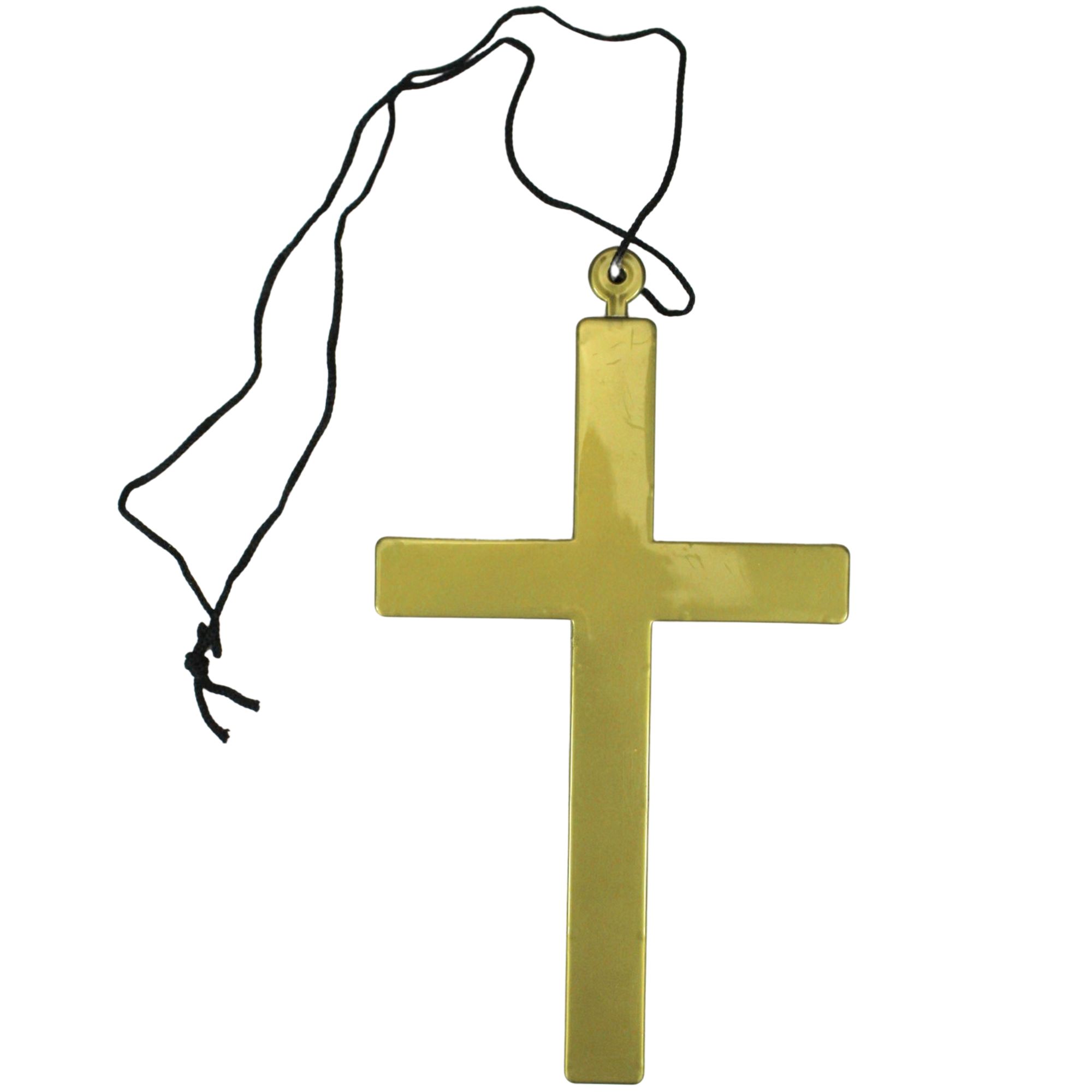 Gold Religious Cross Necklace