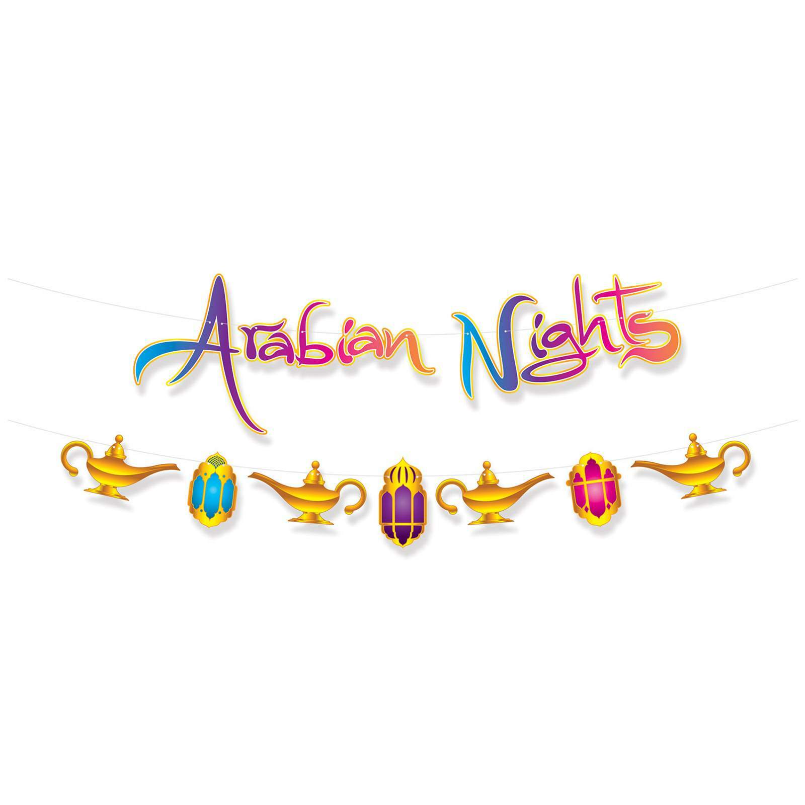 Arabian Nights Garland Banner