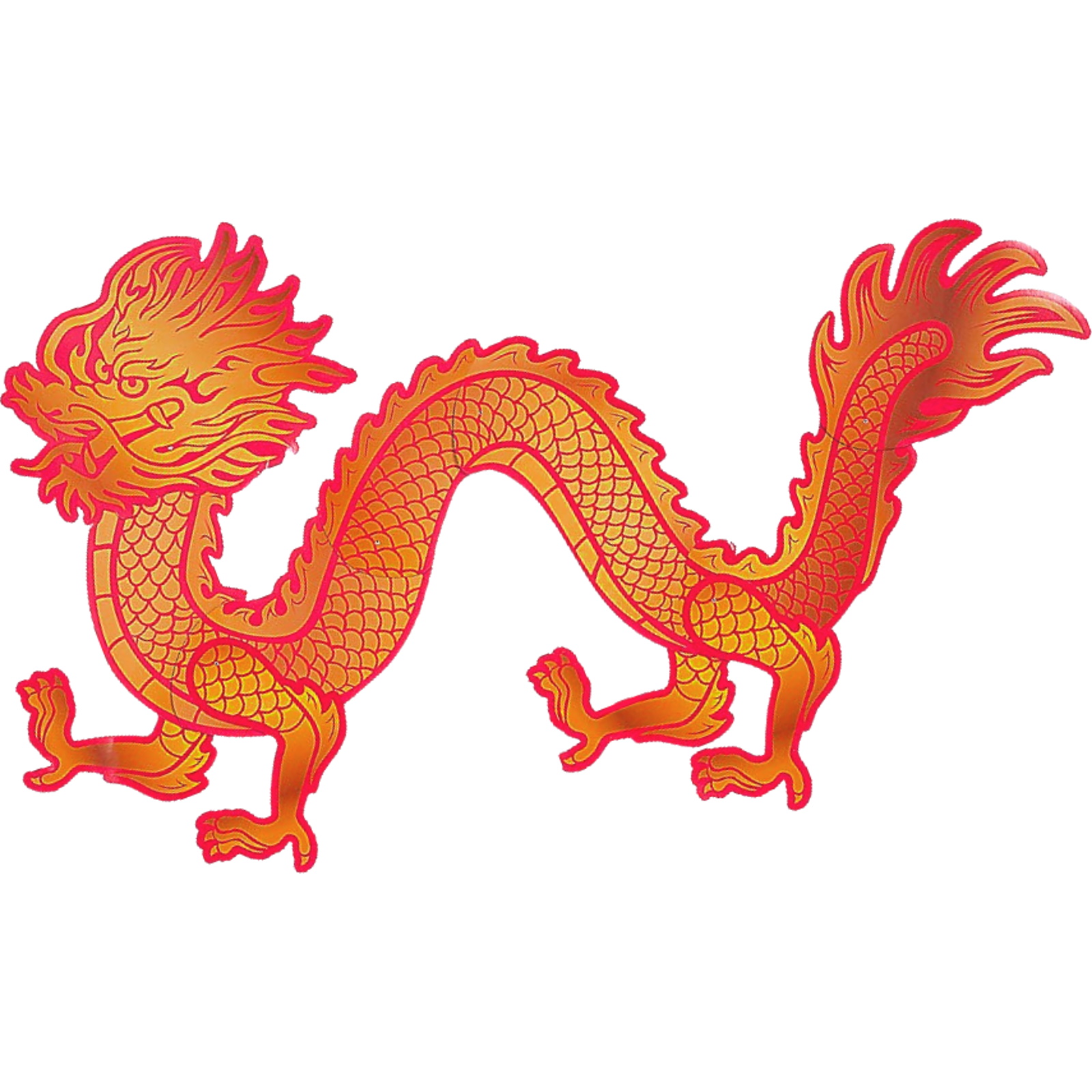 Chinese New Year Dragon Jointed Cardboard Cutout