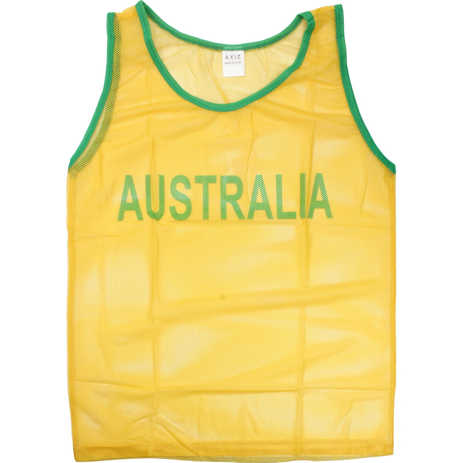 Green and Gold Aussie Mesh Vest Small
