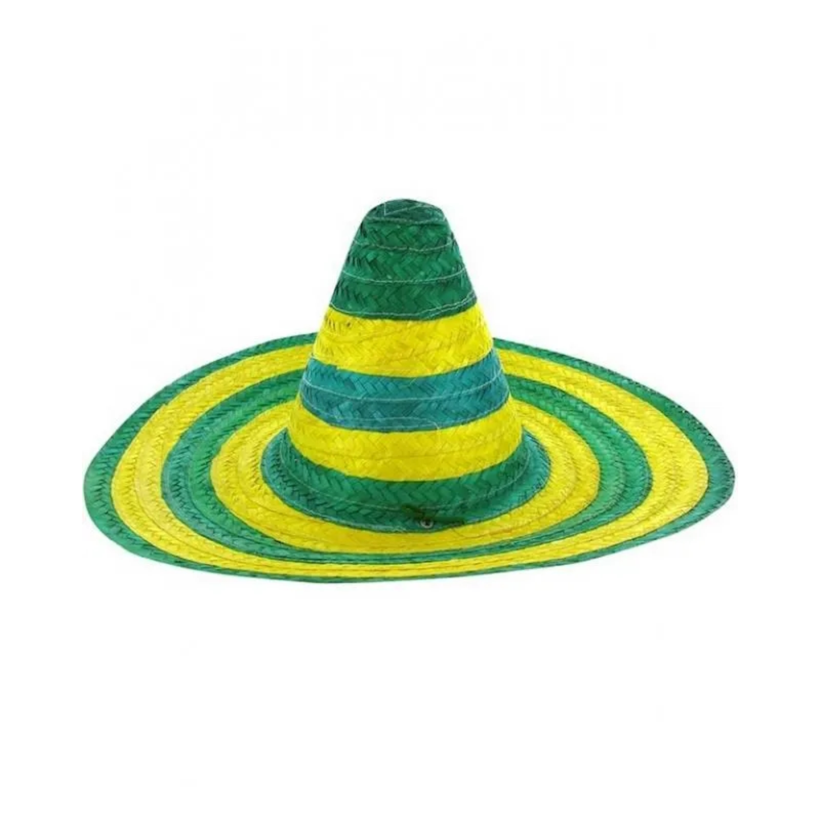 Australia Green Gold Straw Sombrero Adult Hat