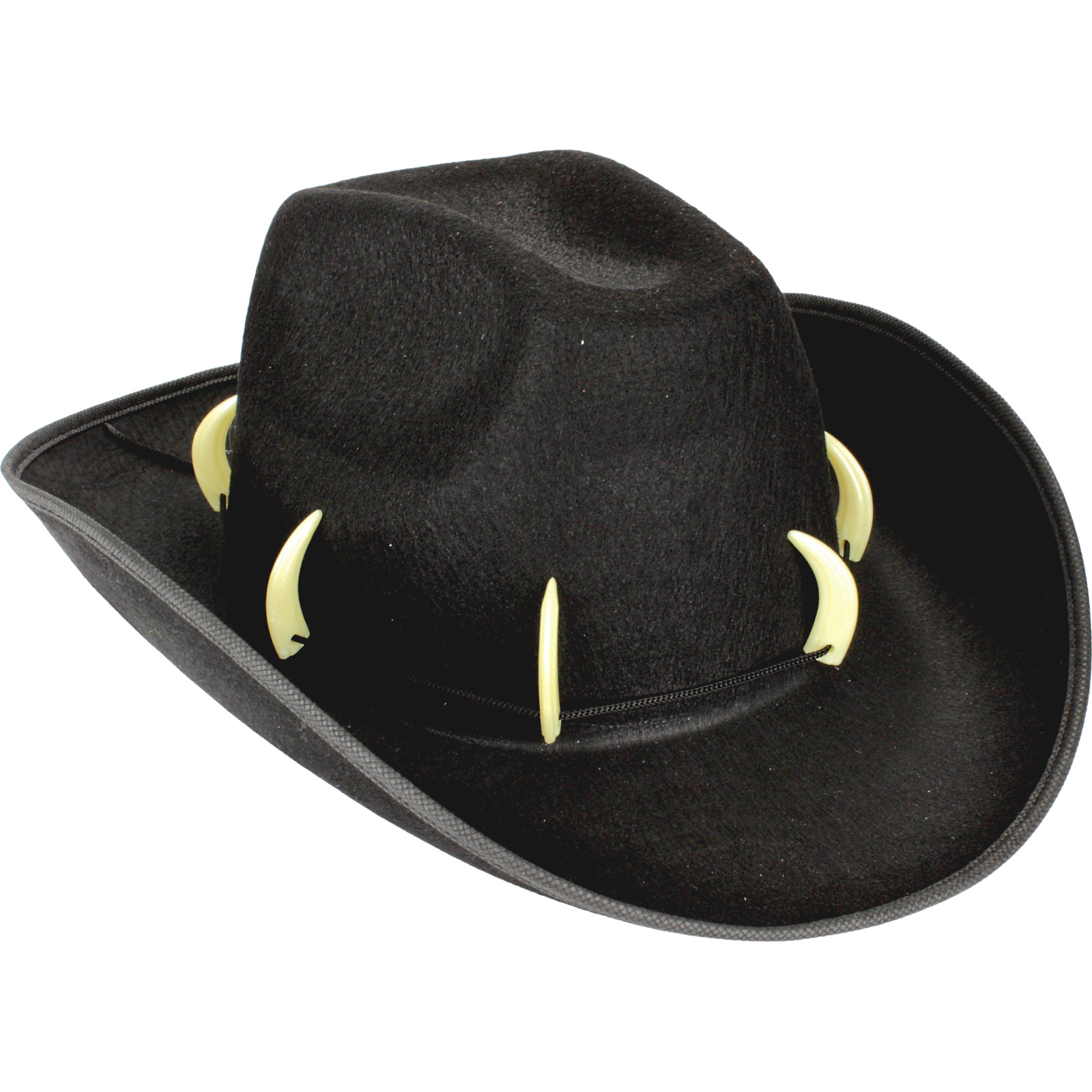 Outback Croc Tooth Dundee Style Black Hat