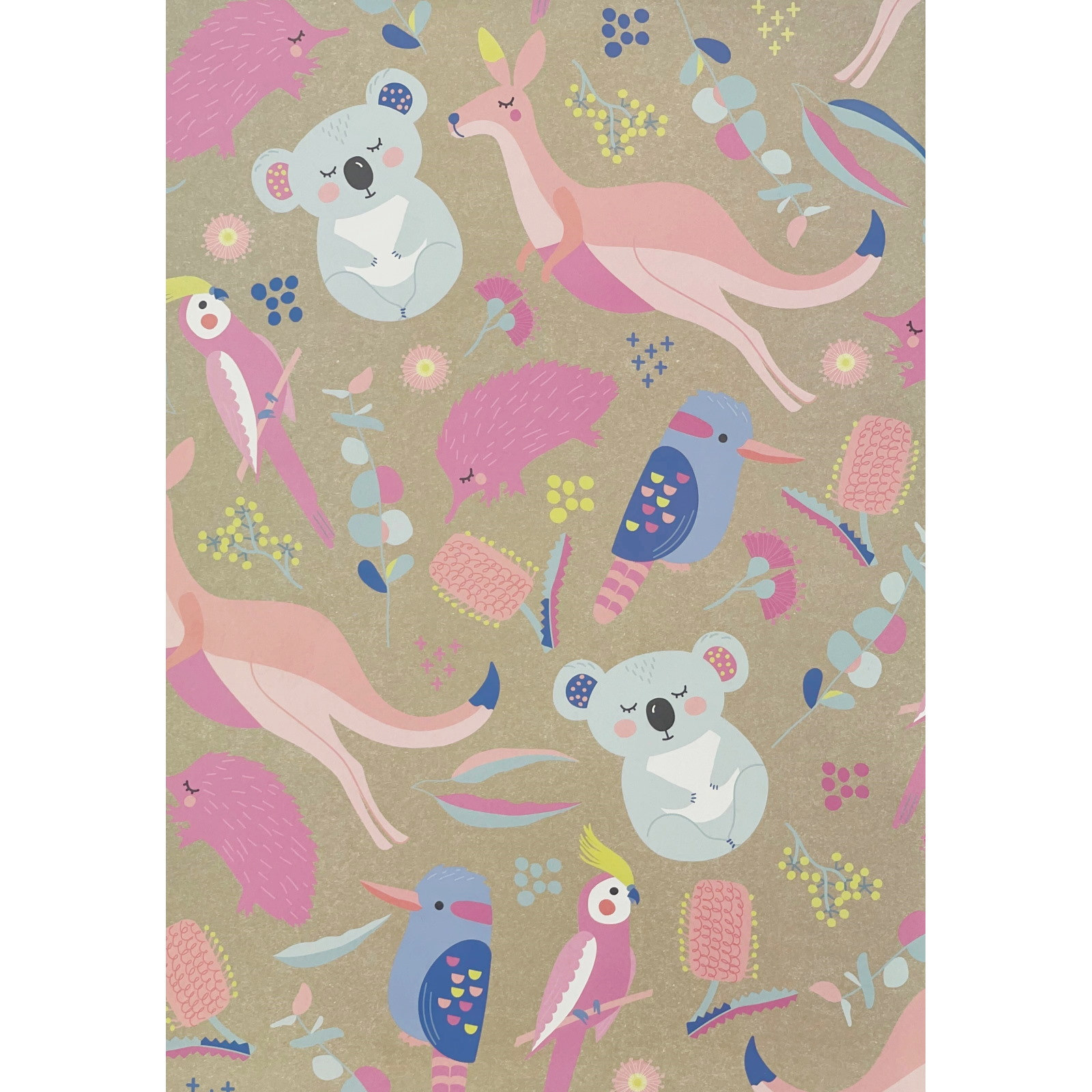 Aussie Animals Wrapping Paper (1 Sheet) 