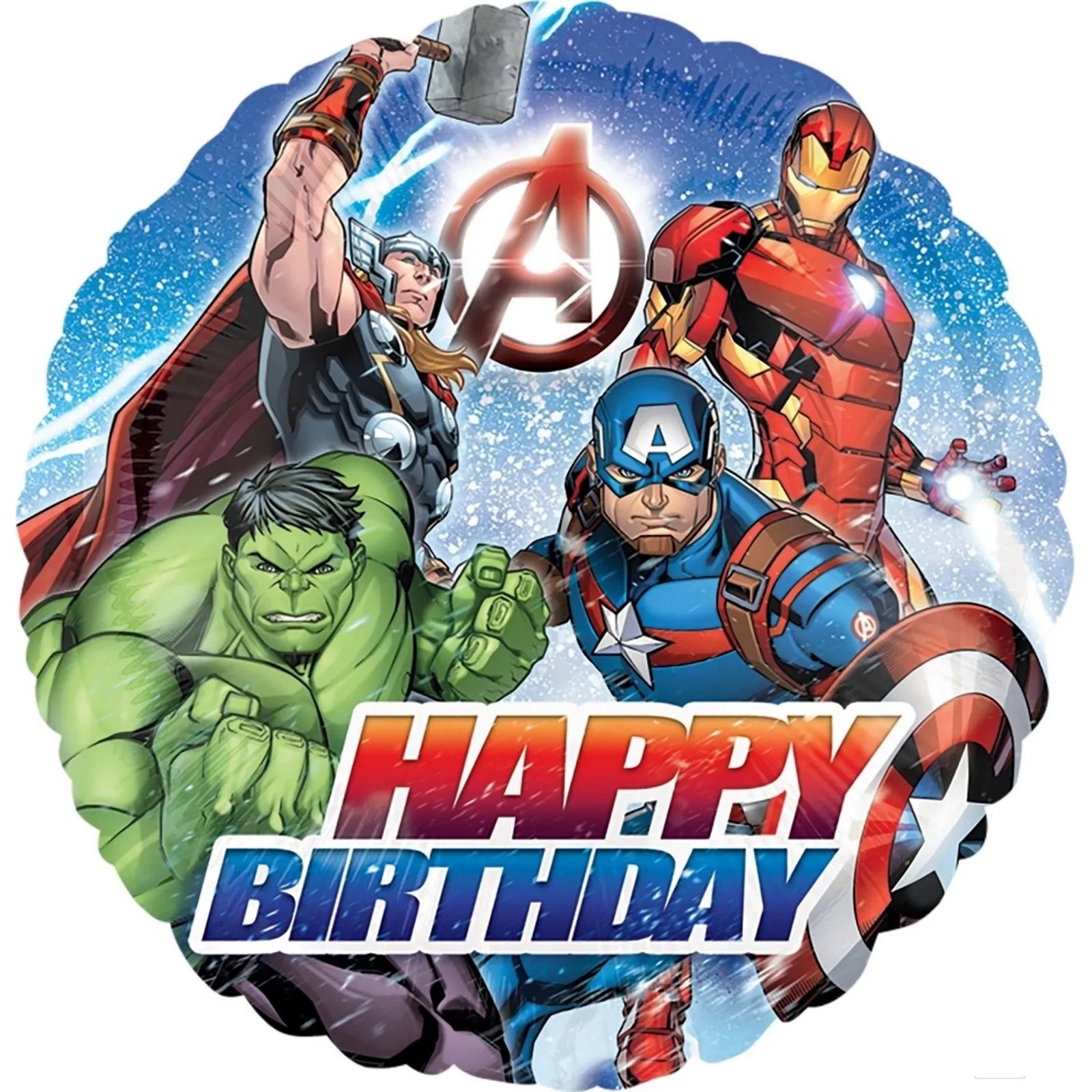 Avengers Happy Birthday Helium Balloon