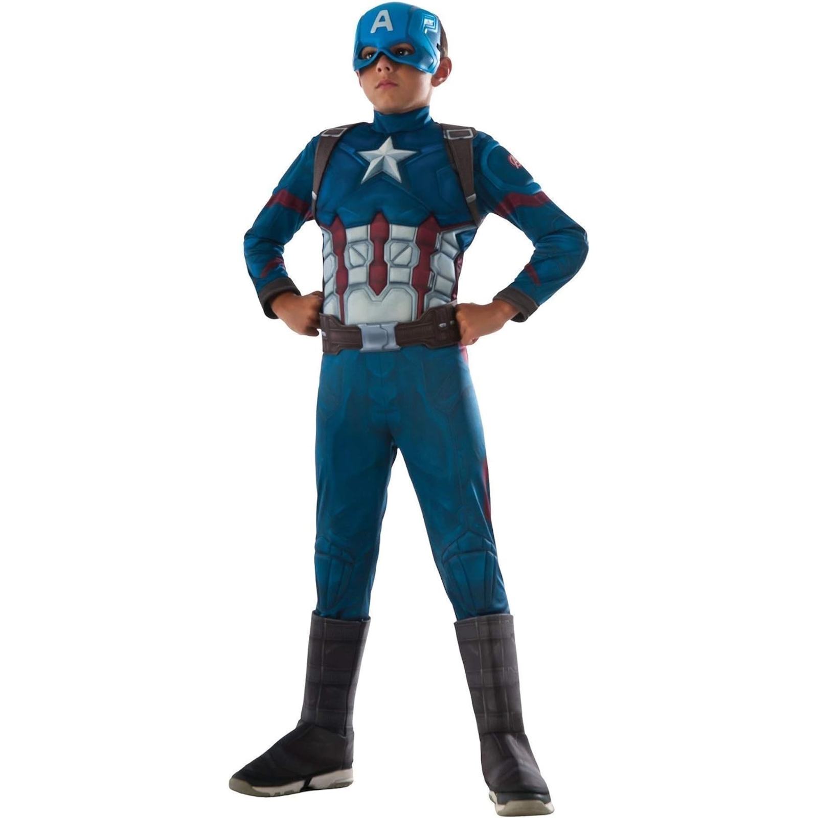 Captain America Muscle Chest Deluxe Child Costume